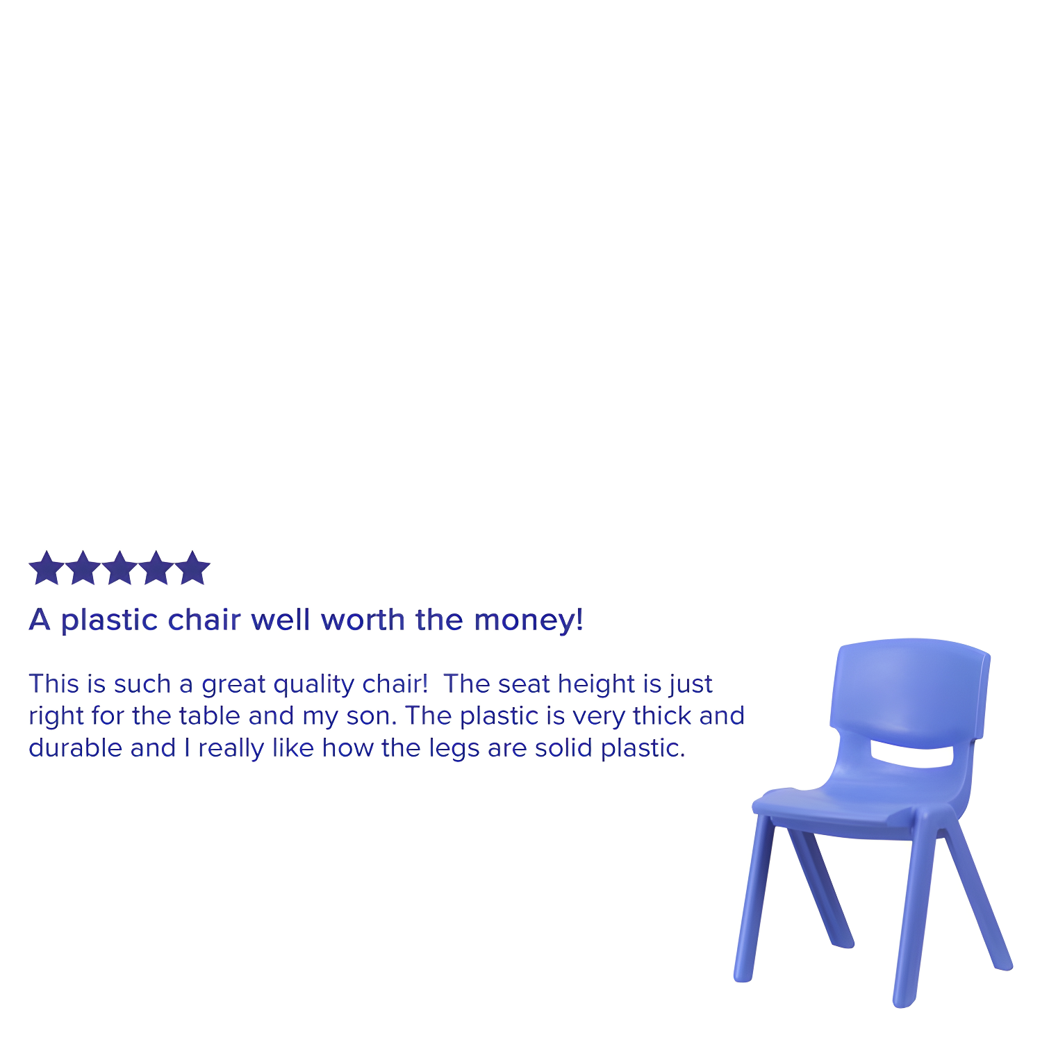 Flash Furniture Goddard Plastic Stack School Chair with Seat, 3rd-7th School Chair (Set of 4)