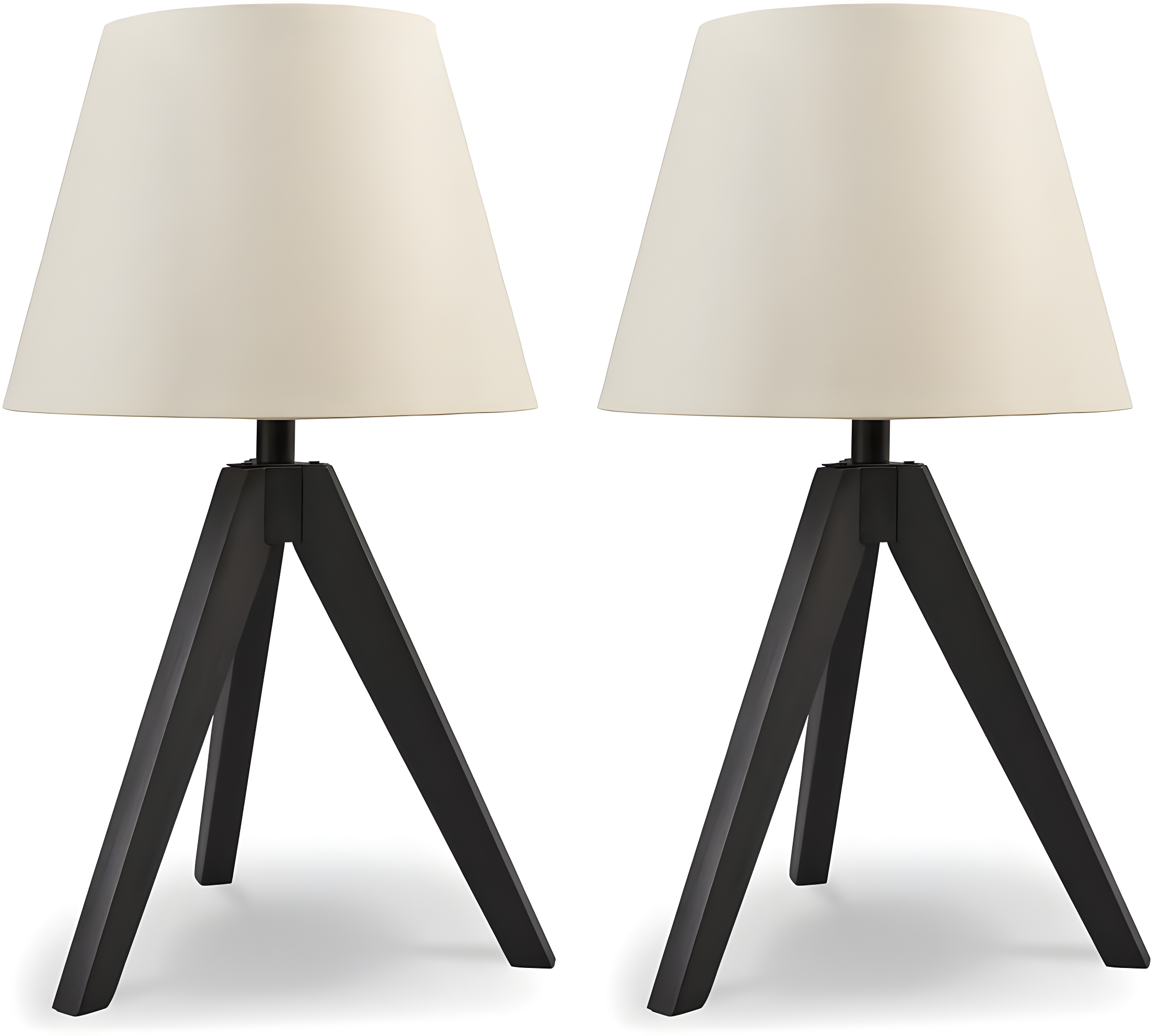 George Oliver Hacı Solid Wood Tripod Lamp (Set of 2)