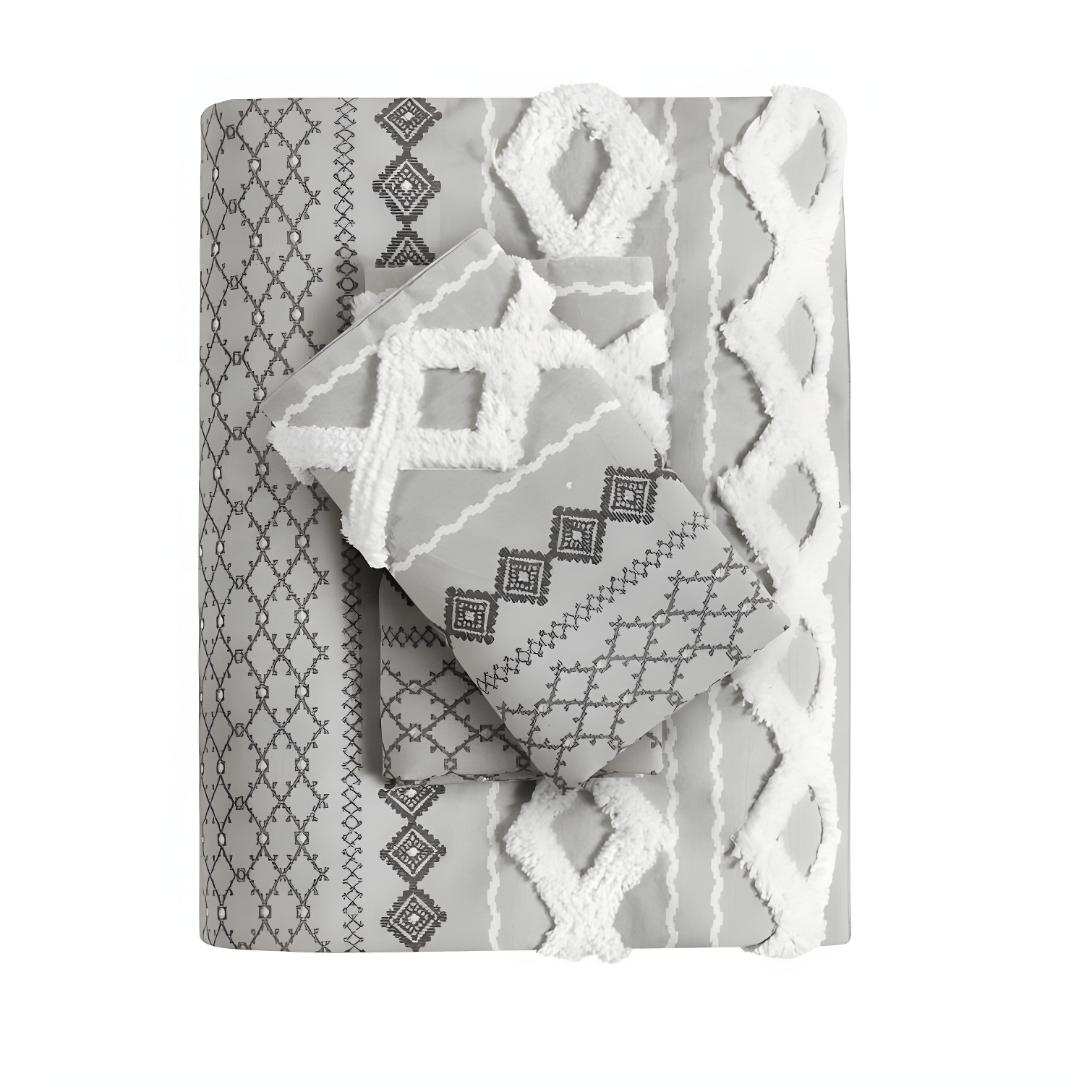 INK+IVY Imani Cotton Printed Duvet Cover Set