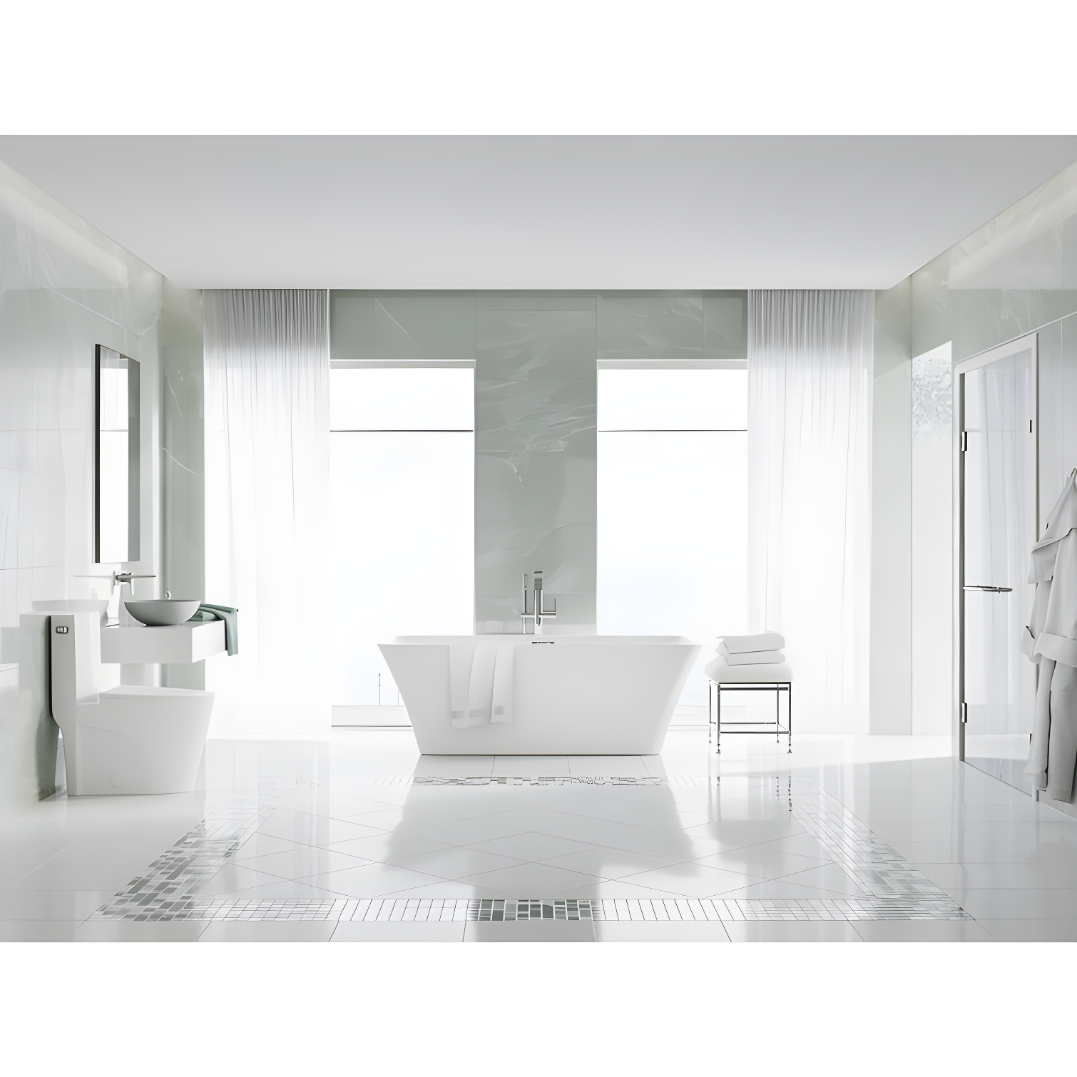 St. Tropez One Piece Elongated Toilet Dual Vortex Flush 1.6 GPF