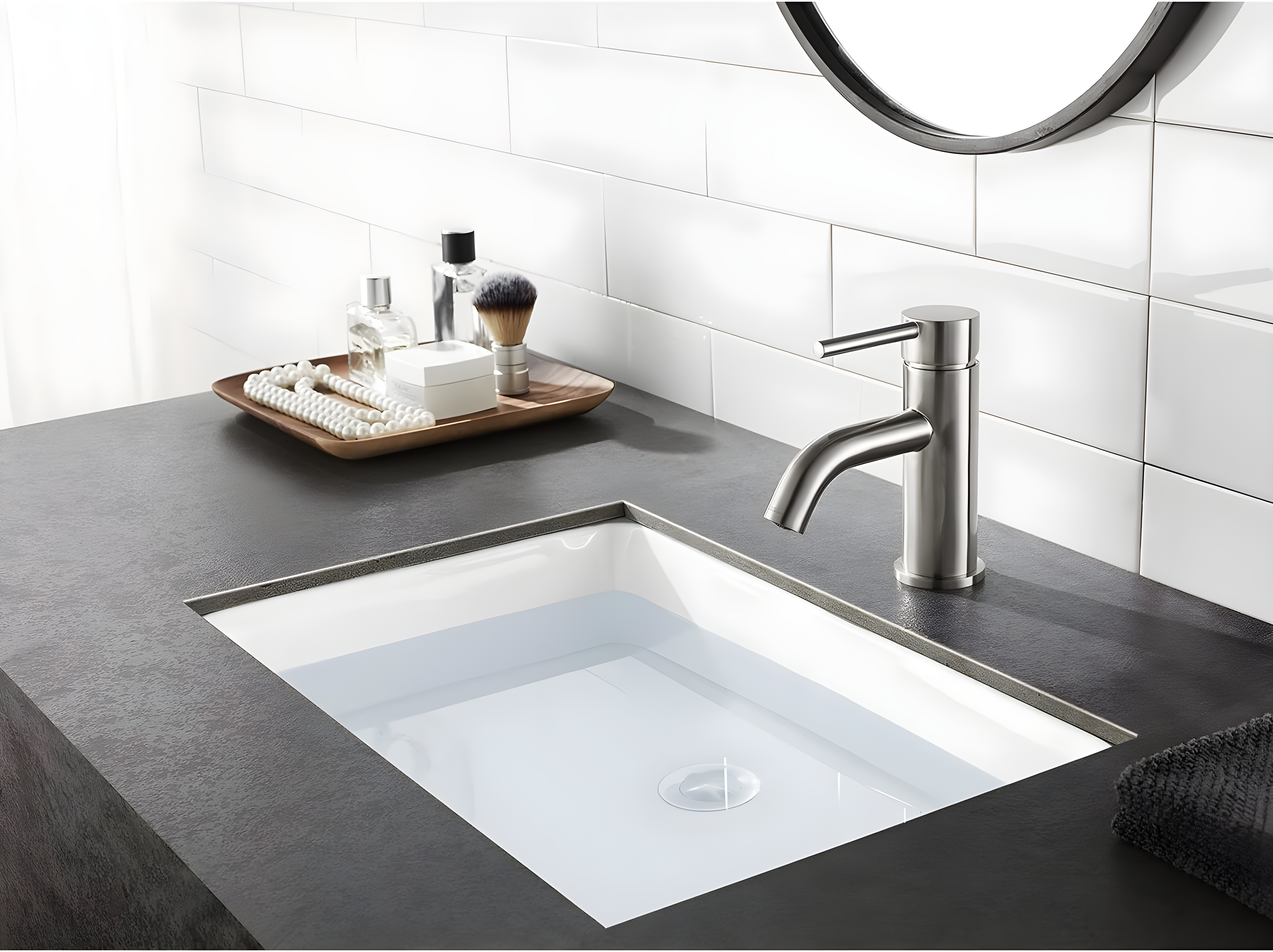 Kingston Brass Concord Single-Handle 1-Hole Deck Mount Bathroom Faucet with Push Pop-Up