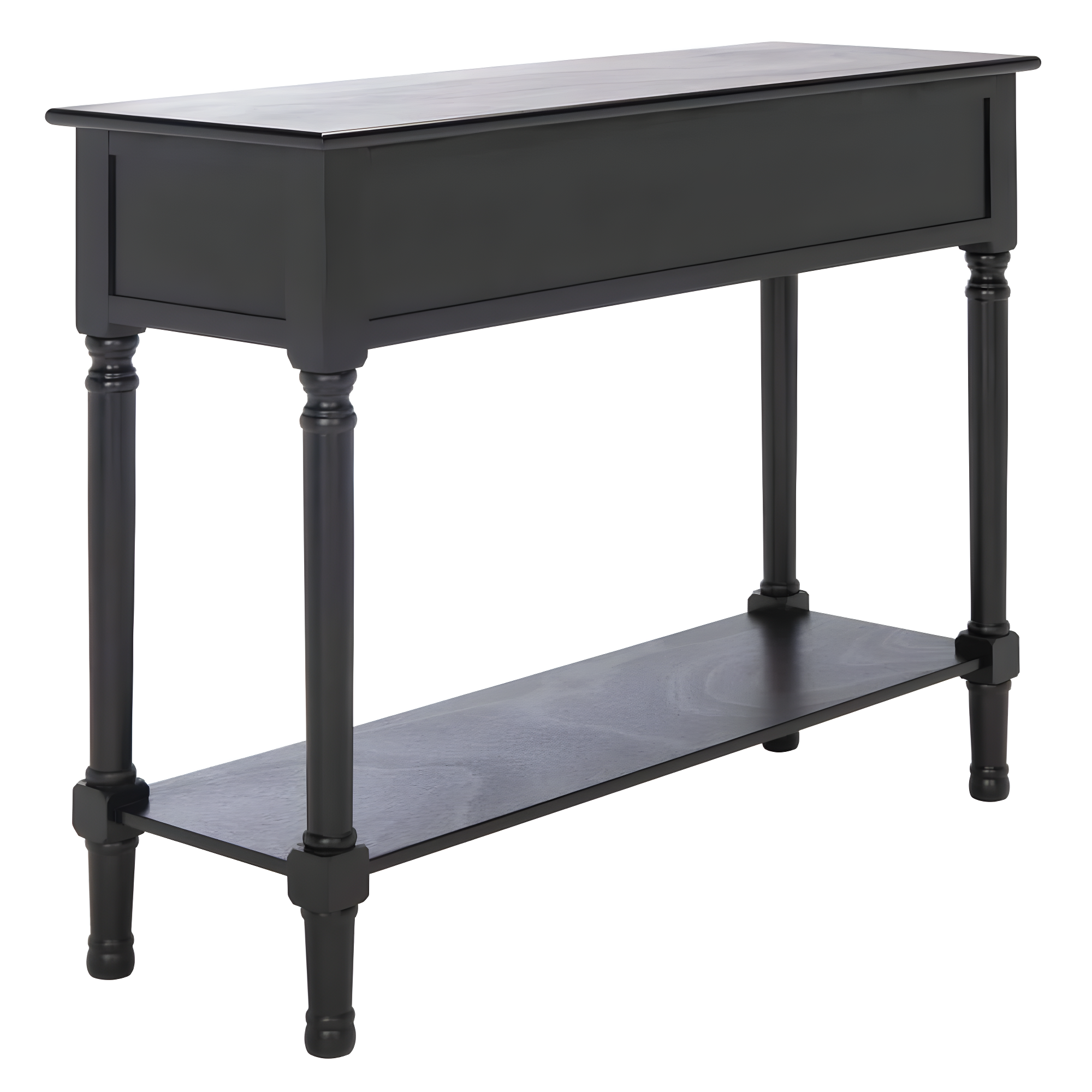 Landers 2 Drawer Console Table - CNS5710B - Black - Safavieh