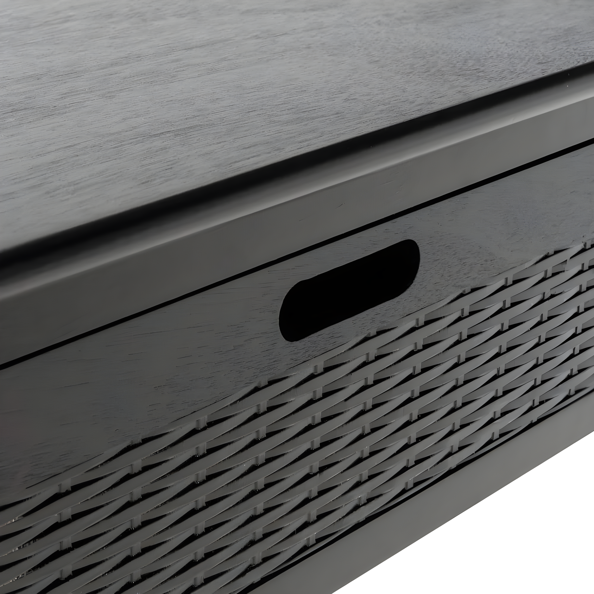 Landers 2 Drawer Console Table - CNS5710B - Black - Safavieh