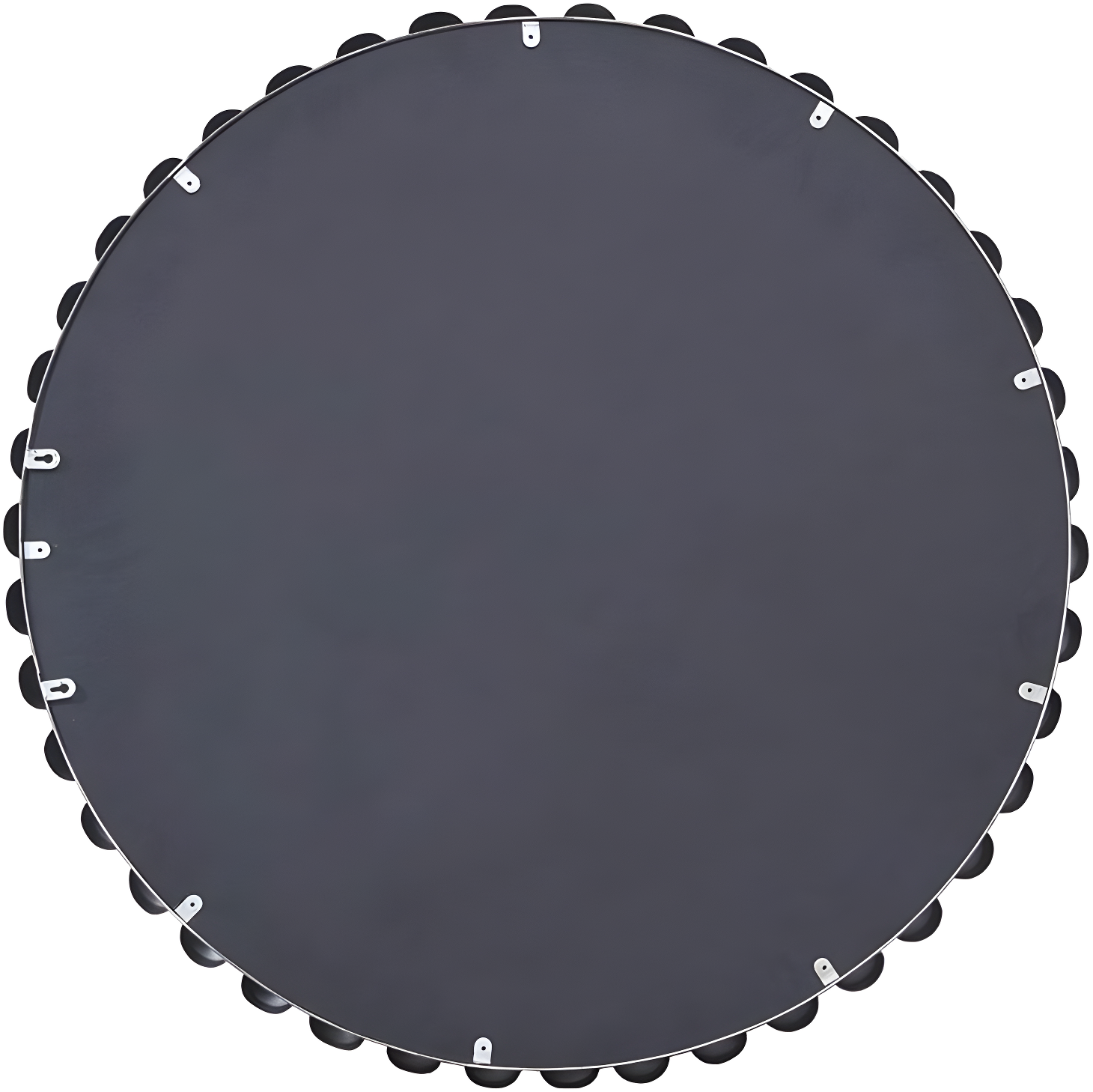 Marlowe Beaded Round Metal Wall Mirror