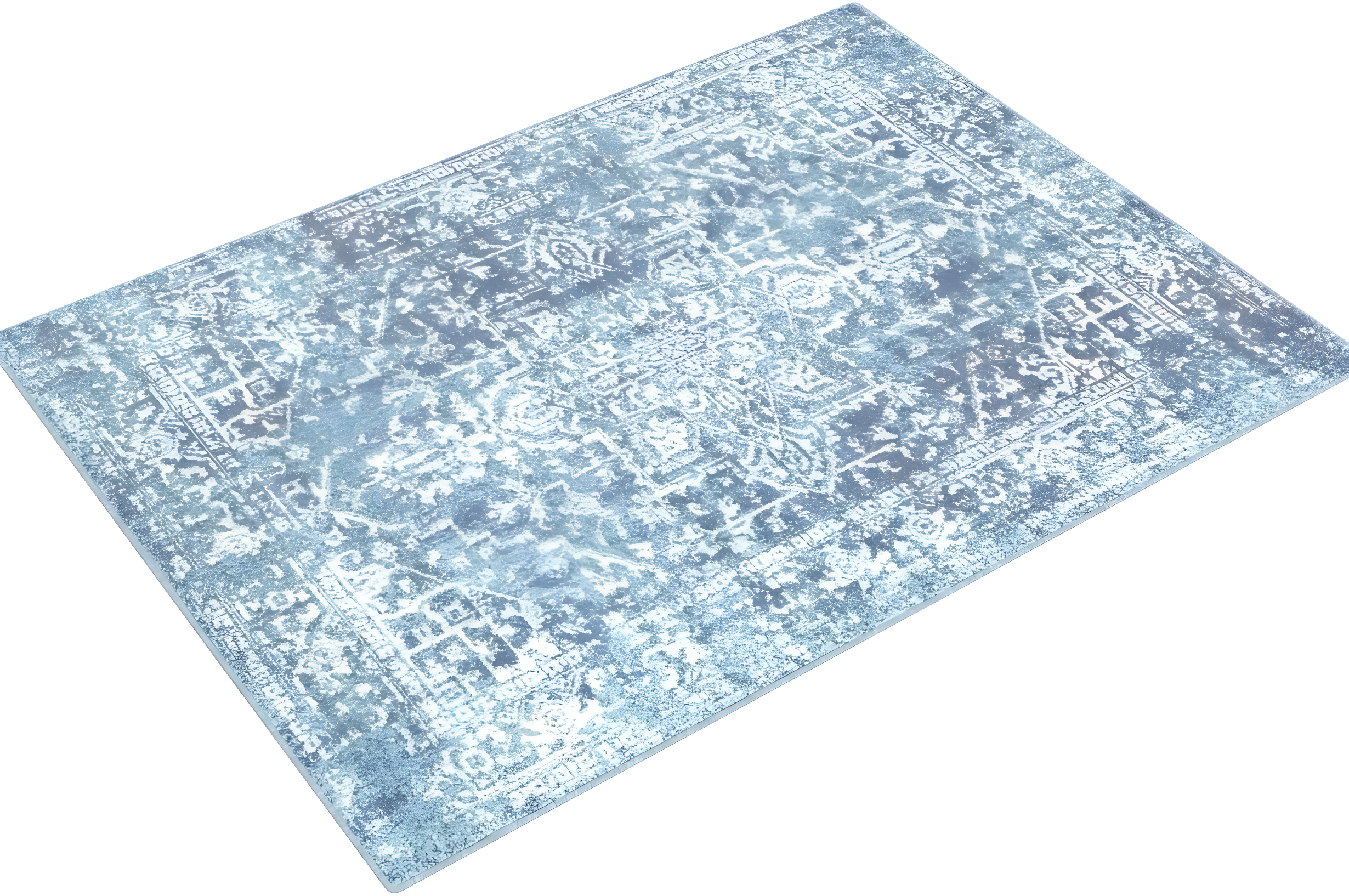 Livabliss 5'3"x7'3" Worsham Traditional Rug Teal: Medium Pile, Fade & Stain-Resistant, Indoor Use
