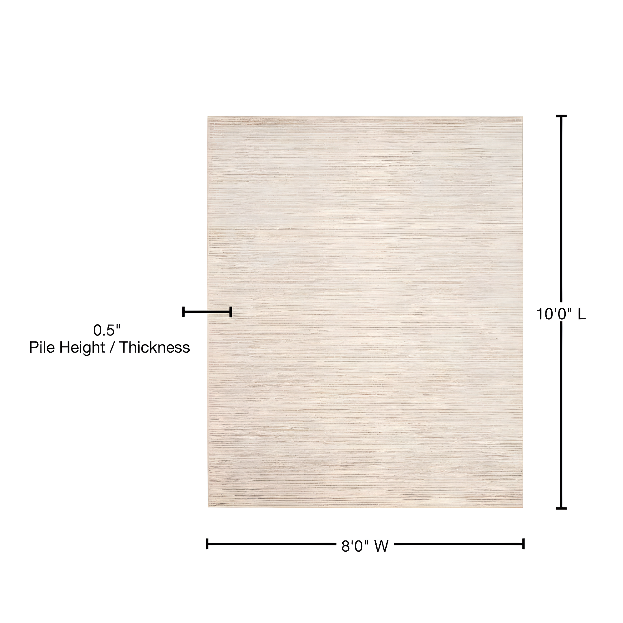 Vision VSN606 Power Loomed Indoor Area Rug - Creme - 8'x10' - Safavieh.