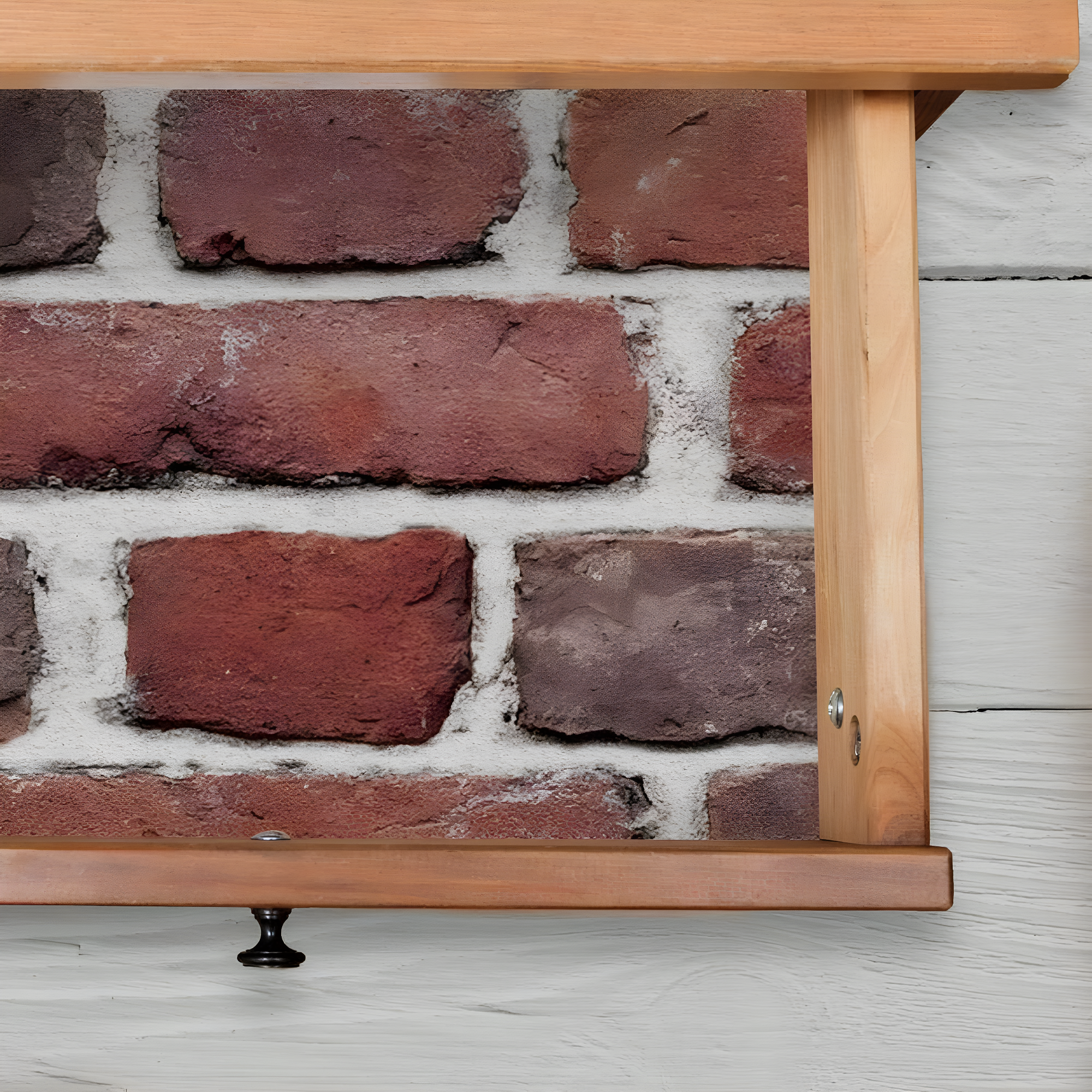 Brick Peel and Stick Giant Wall Decal Red - RoomMates: Vinyl Self-Adhesive Modern Decor, 24pc