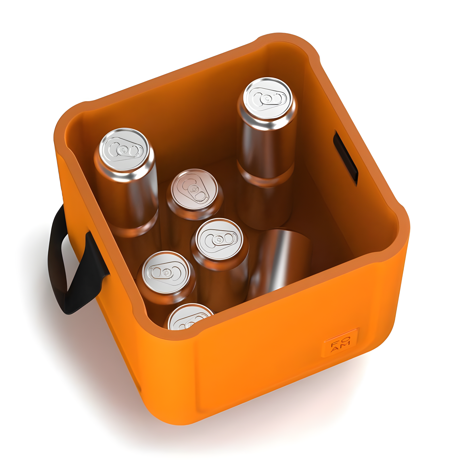 FOAM FOAM Portable 22 Quart EVA Lightweight Beach Rigid Hybrid Soft Side Cooler that Holds 30 Cans & Ice