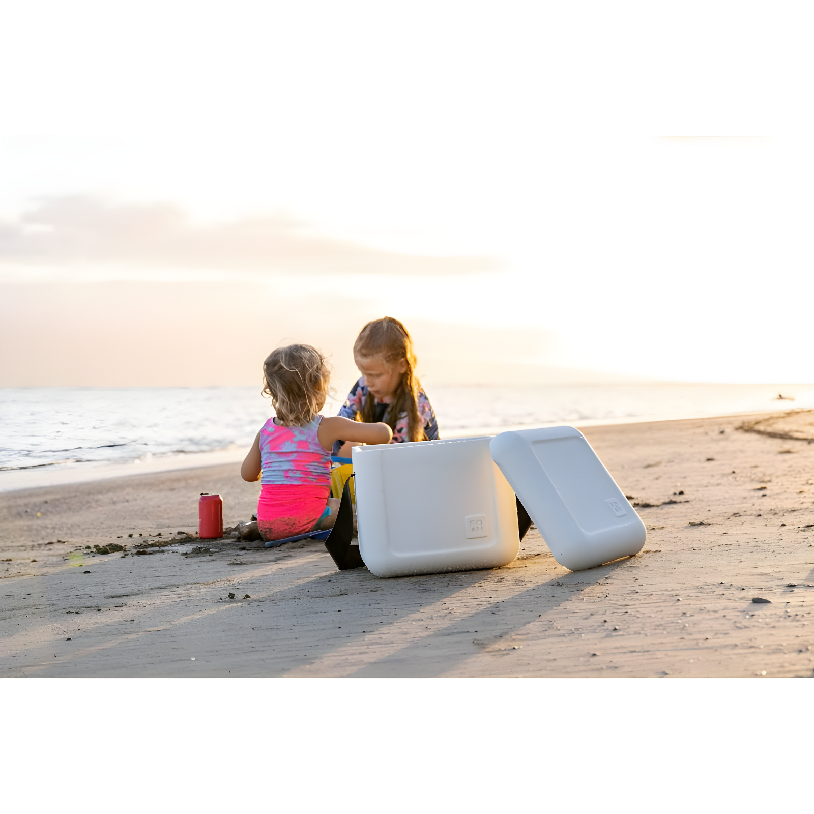 FOAM FOAM Portable 22 Quart EVA Lightweight Beach Rigid Hybrid Soft Side Cooler that Holds 30 Cans & Ice