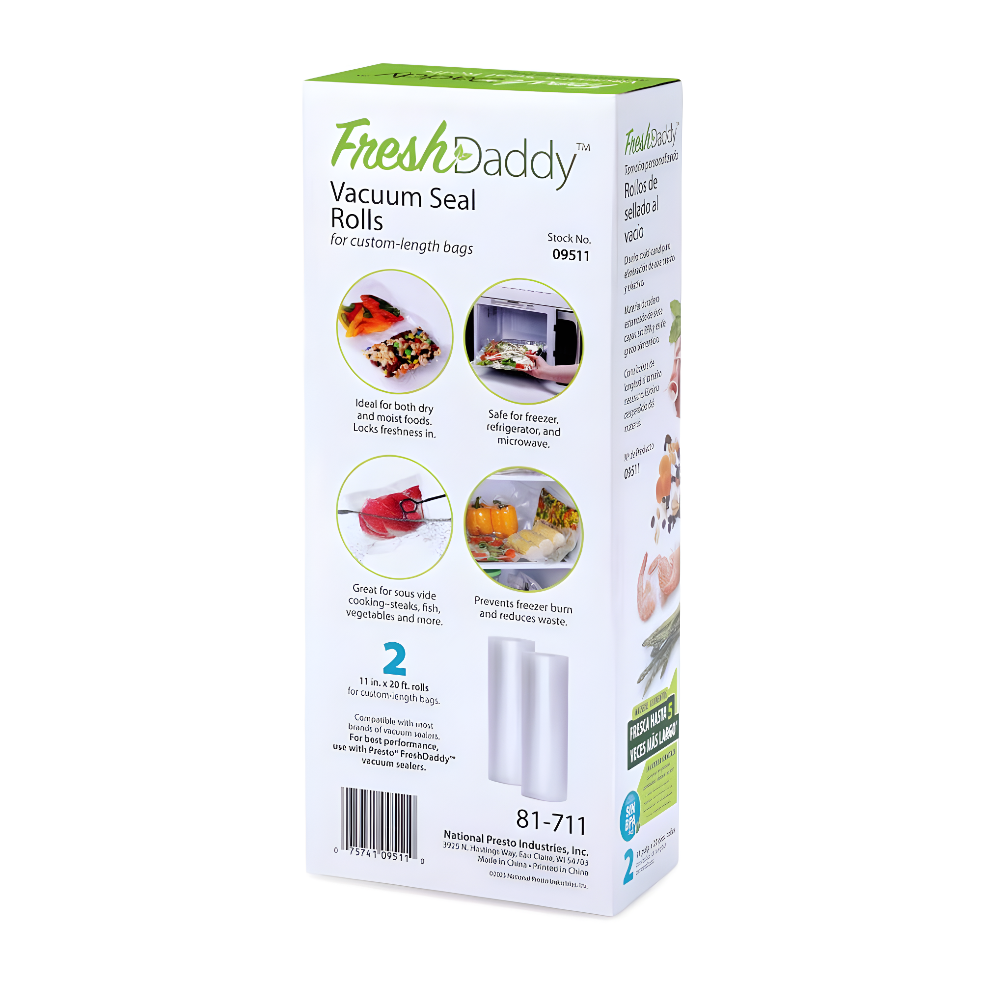 Presto Freshdaddy 11" X 20' Vacuum Seal Rolls