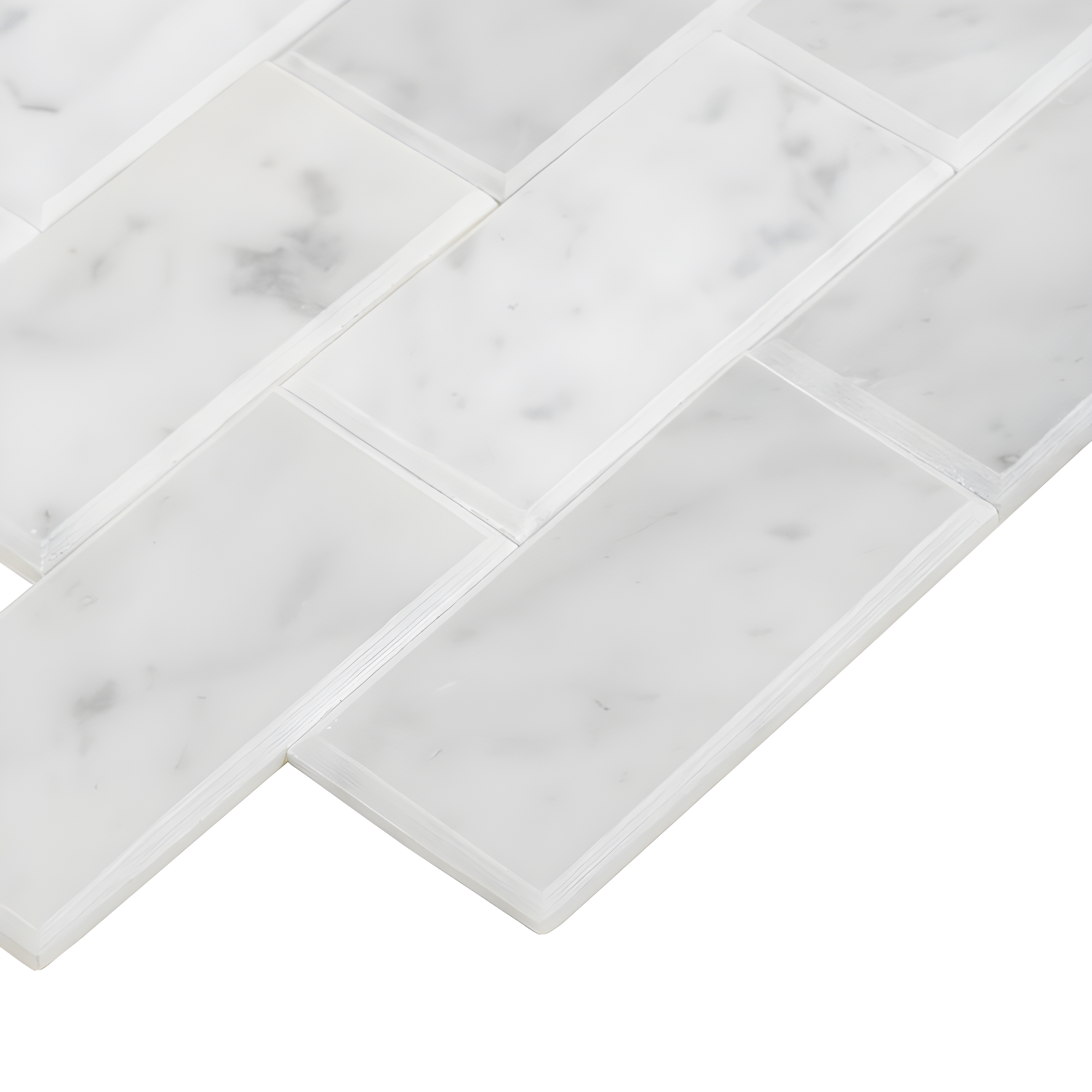 Daltile Simply Stick Mosaix 4'' W x 2'' L Natural Stone Peel and Stick Mosaic Tile