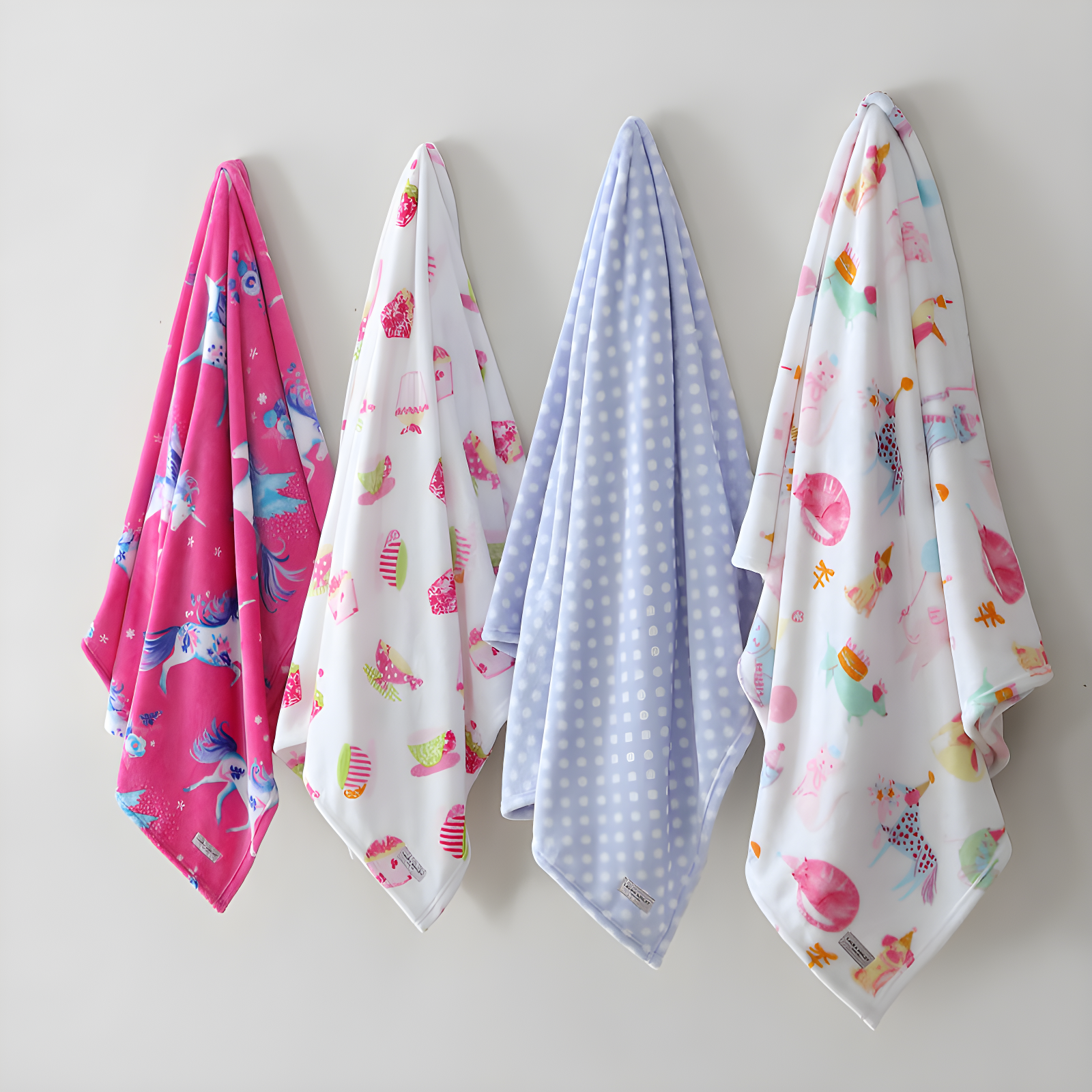 Laura Ashley Laura Ashley Kids Printed Ultra Soft Plush Throw Blankets