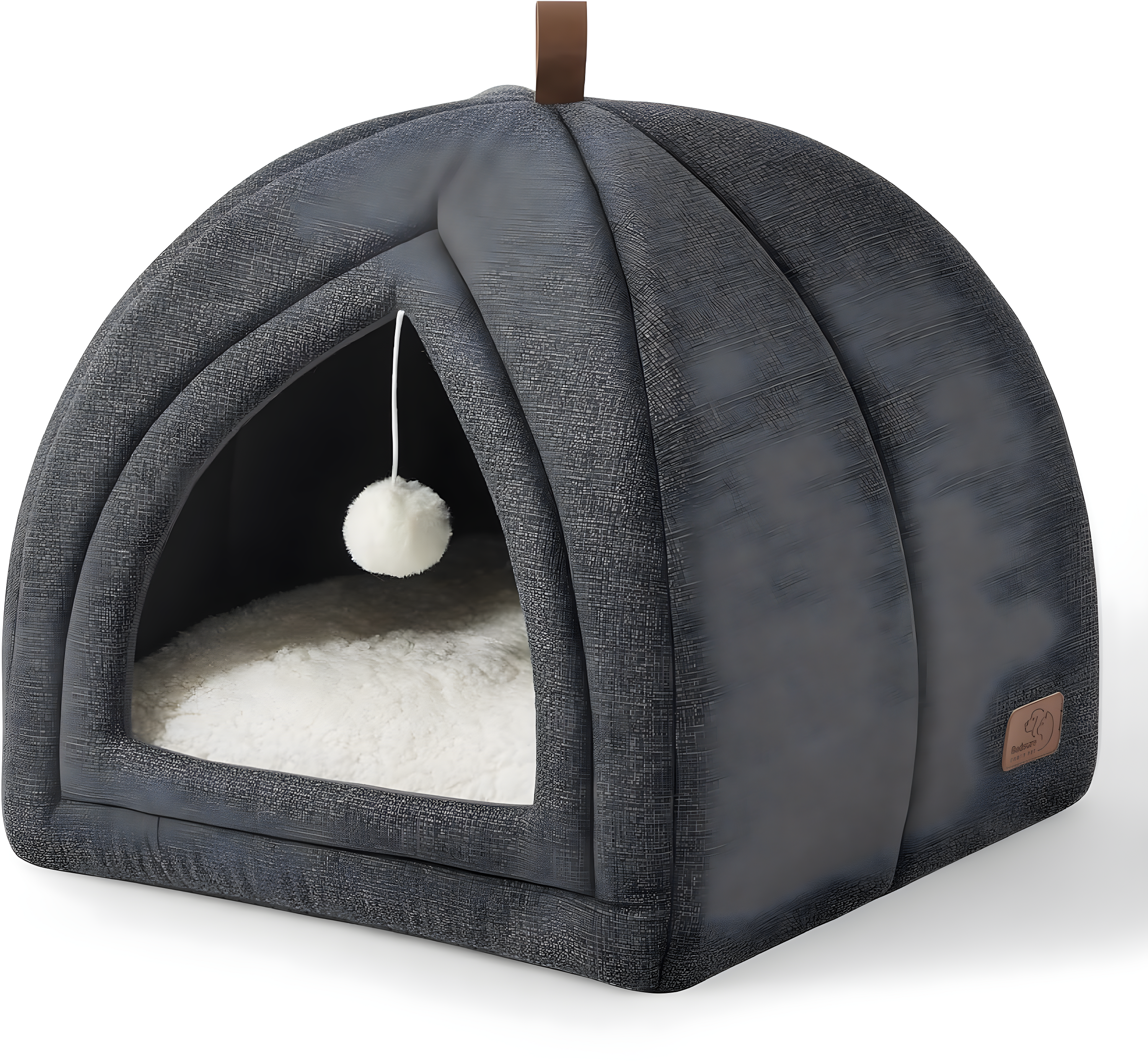 The Cat Beds for Indoor Cats - 2 in 1 Cat Cave for Kittens and Small Pets, Cat Hideaway with Non-Slip Bottom,16 inches
