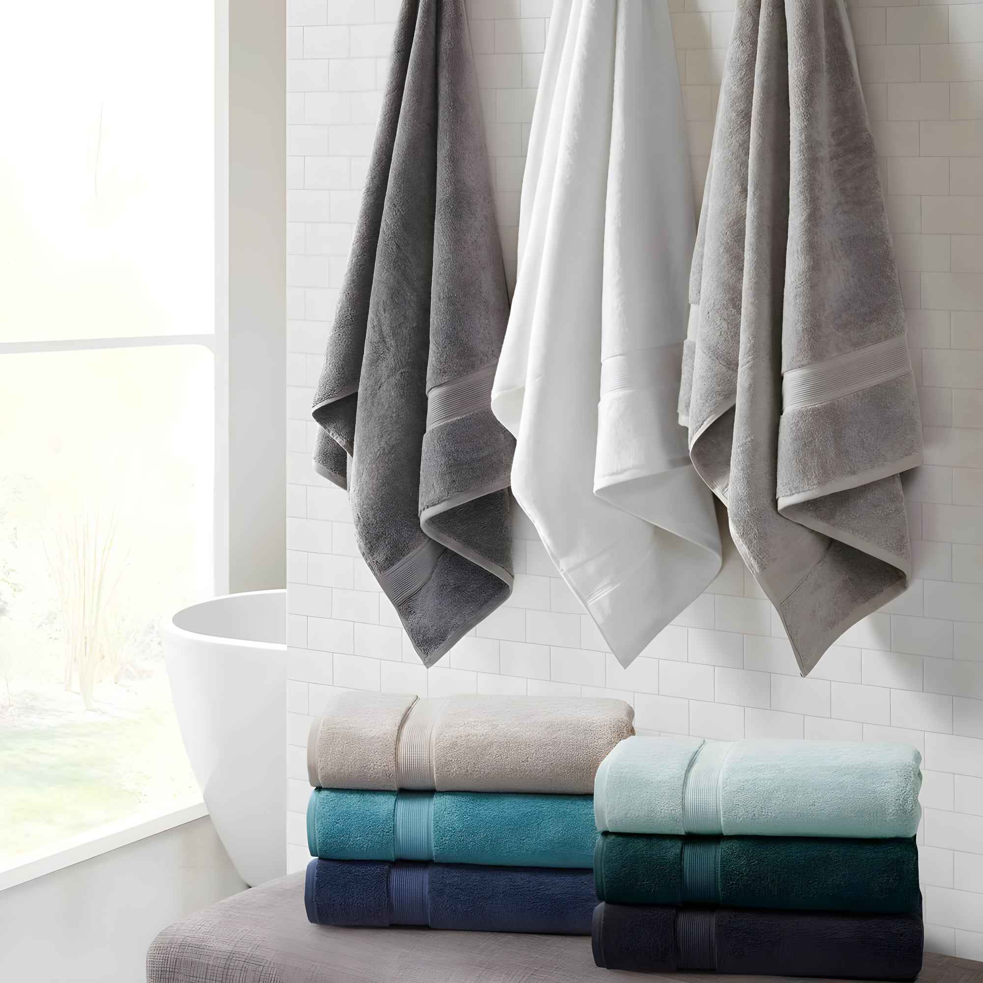 Paulafurinture 100% Cotton Bath Towels
