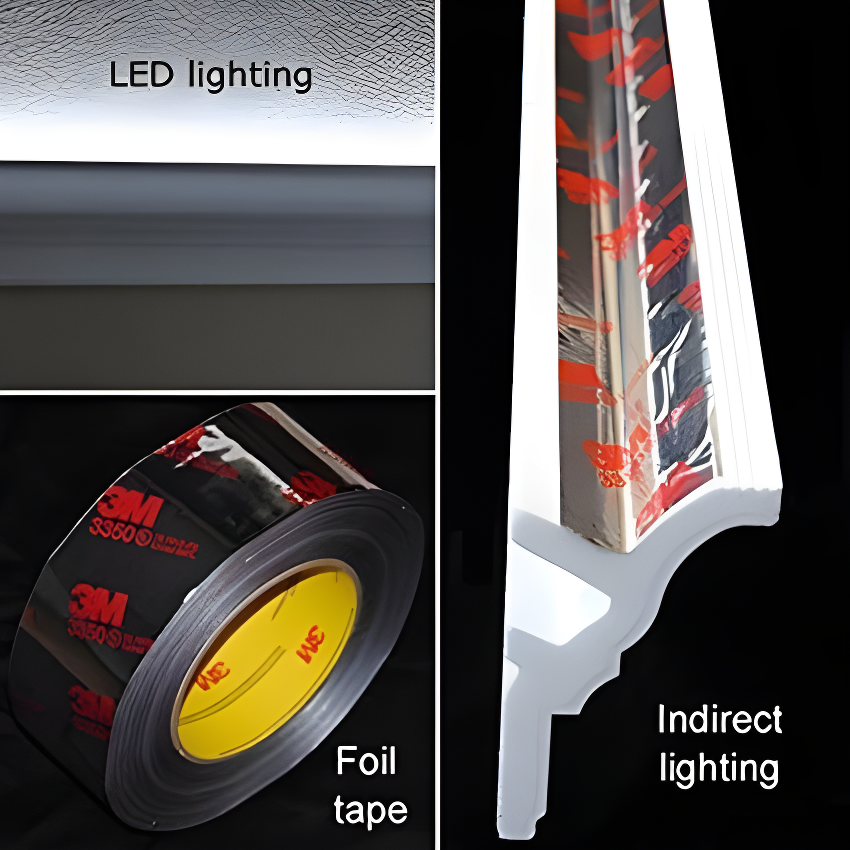 4.5'' H x 95.5'' W x 3'' D Plastic Crown (Set of 11)