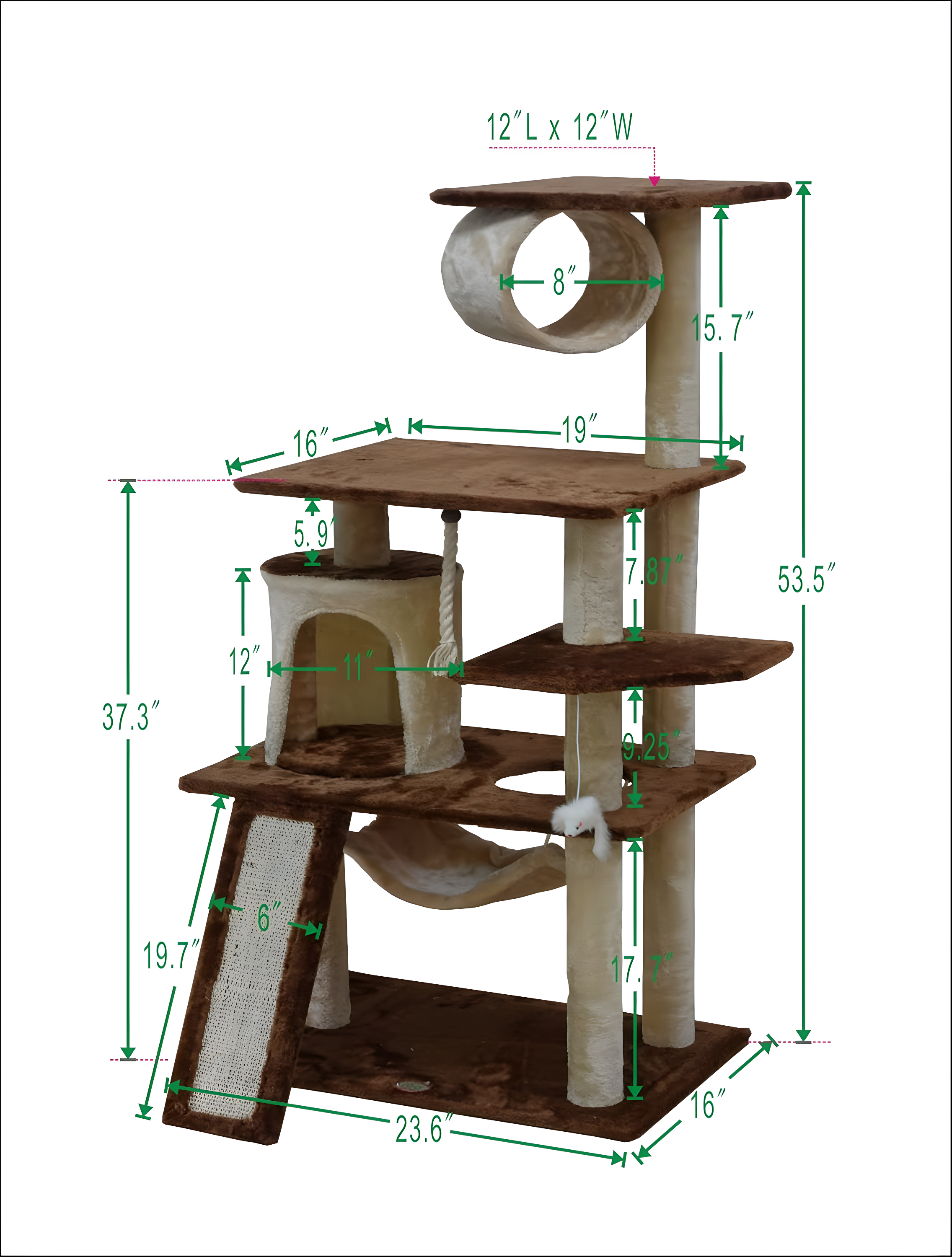 Go Pet Club 54'' H Cat Tree