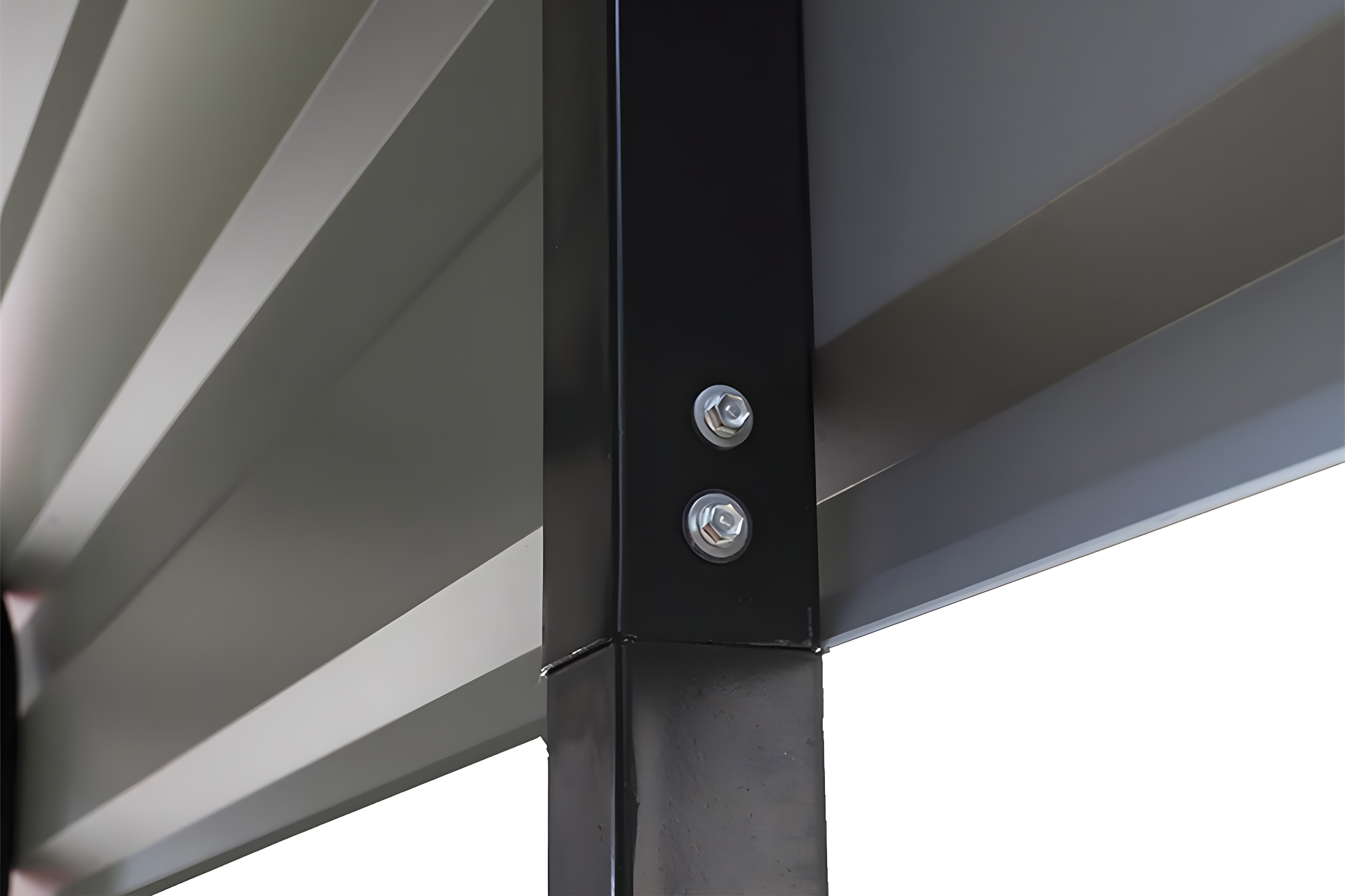 Arrow Steel Carport, Galvanized Black/Charcoal