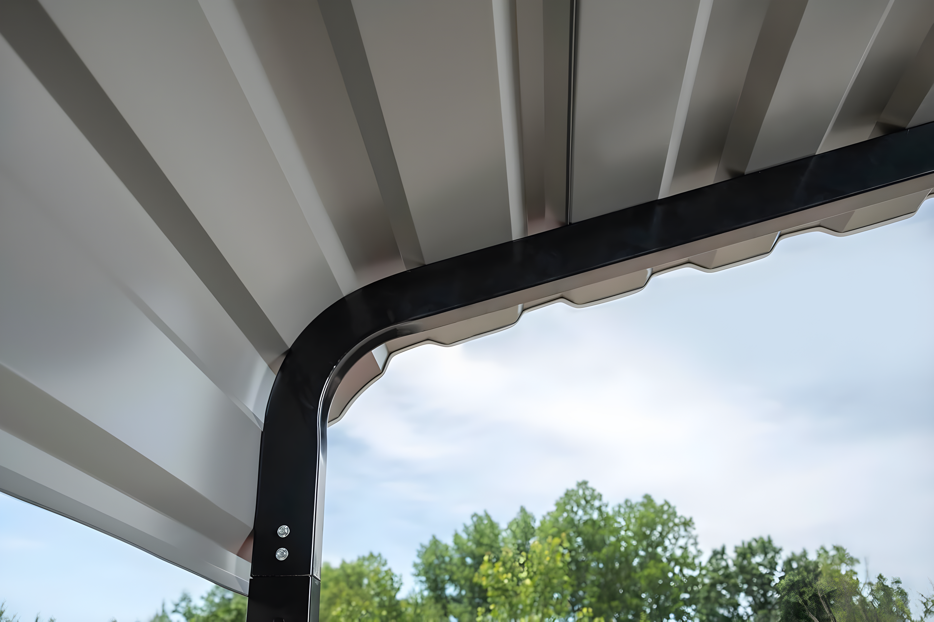 Arrow Steel Carport, Galvanized Black/Charcoal