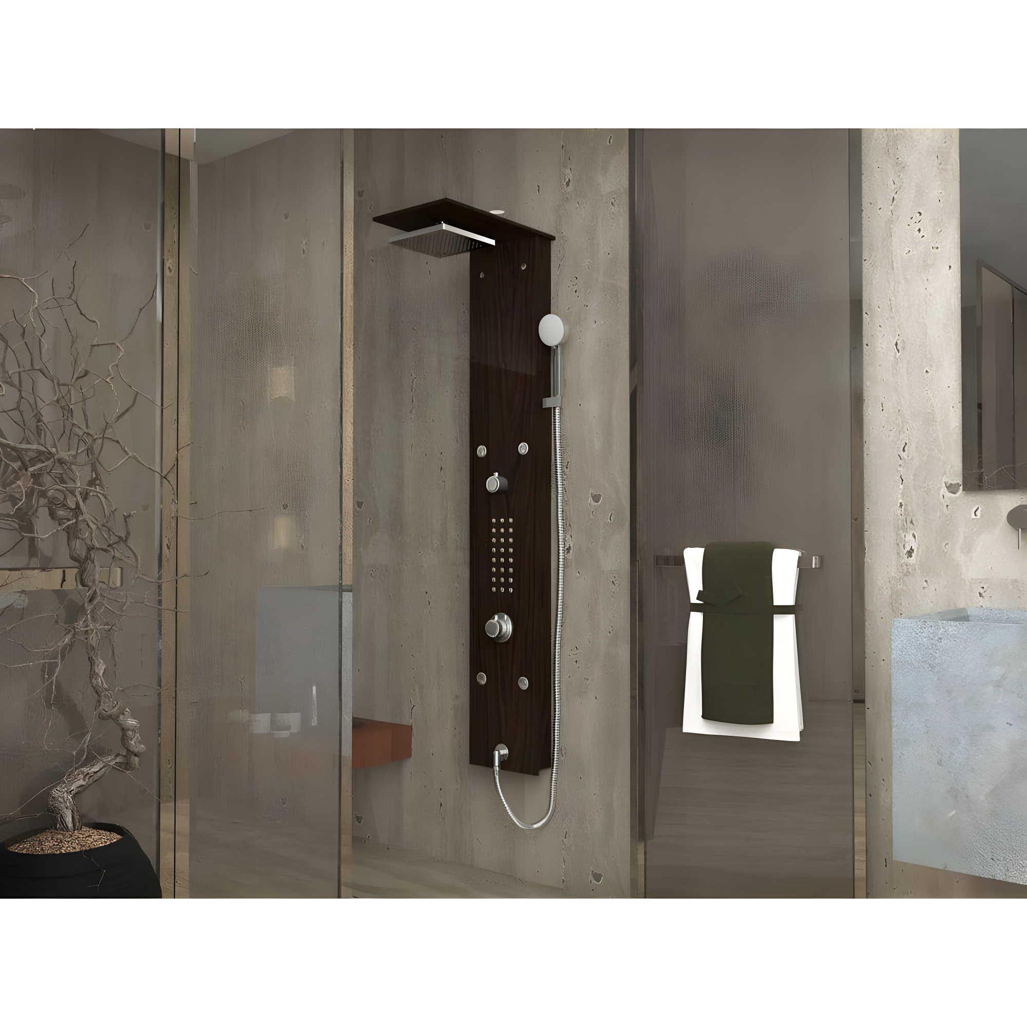 ANZZI SP-AZ016 59.37'' Shower Panel with Adjustable Shower Head