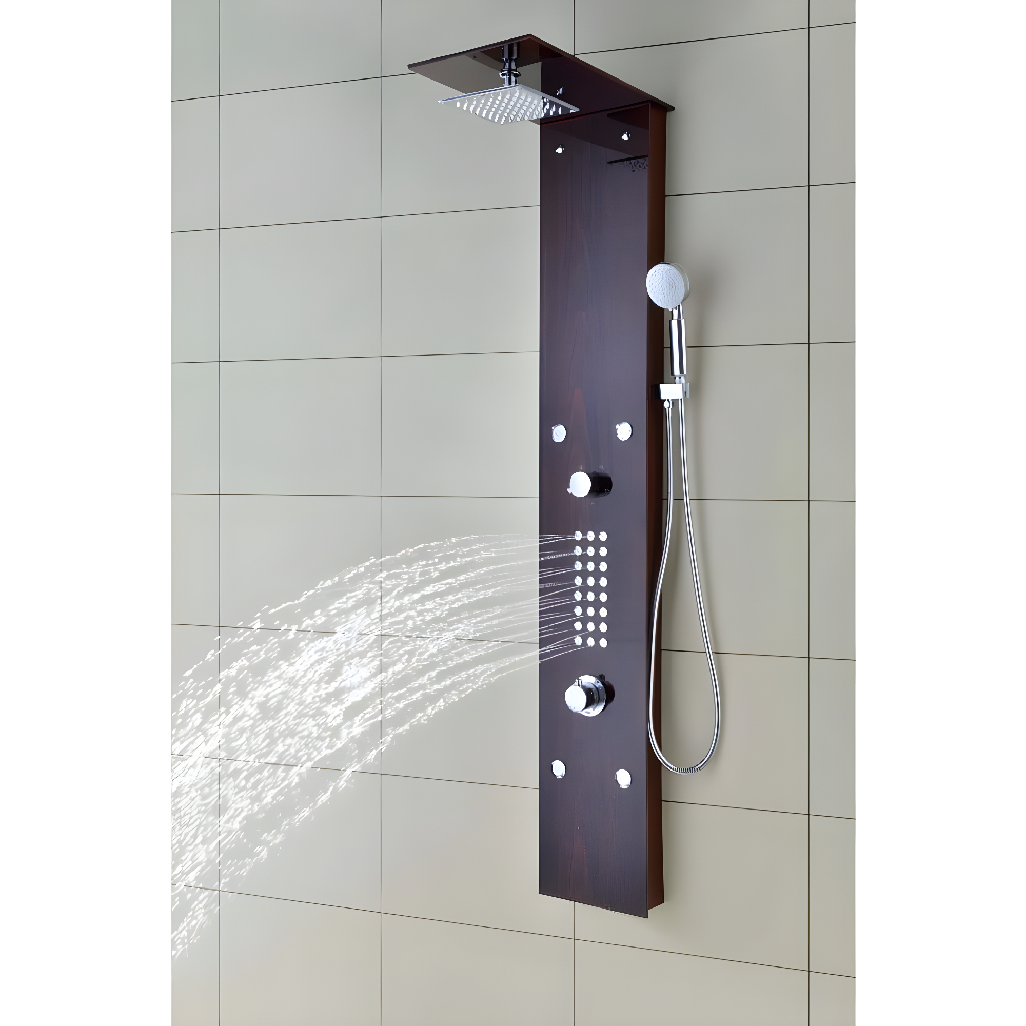ANZZI SP-AZ016 59.37'' Shower Panel with Adjustable Shower Head