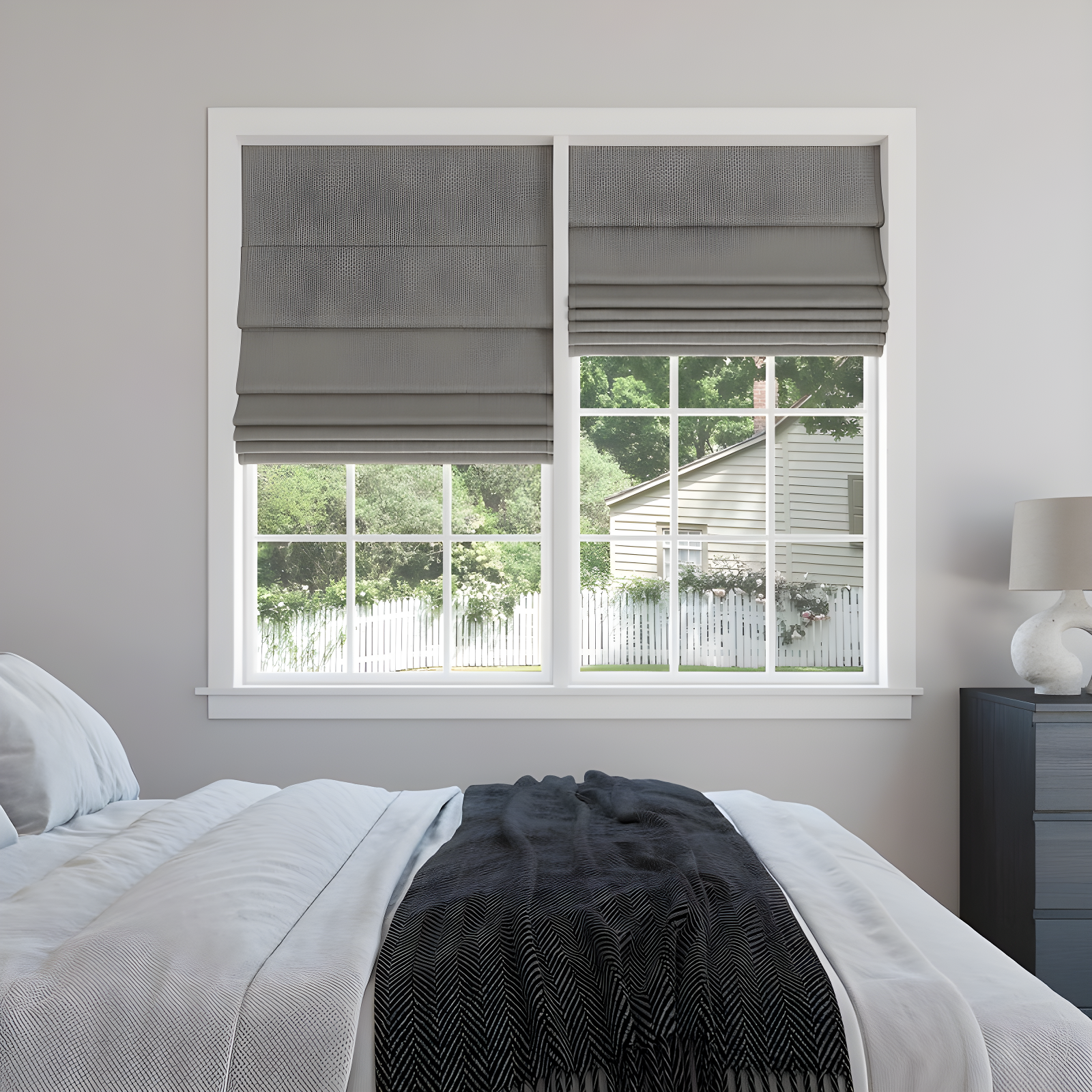 Pryer Textured 100% Blackout Cordless Roman Shade