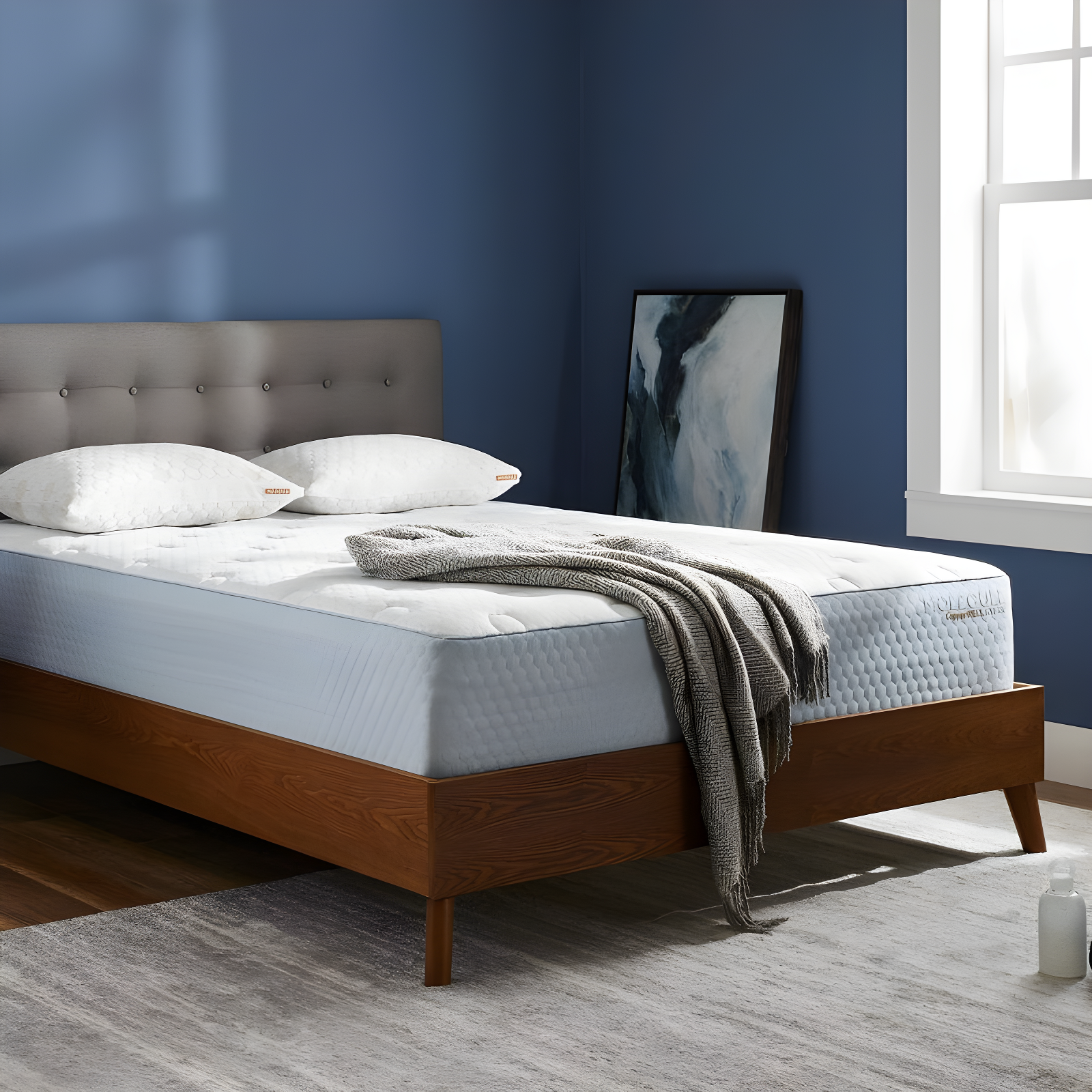 MOLECULE MOLECULE CopperWELL 13" Hybrid Cooling Gel Memory Foam and Encased Coil Medium Firm Mattress