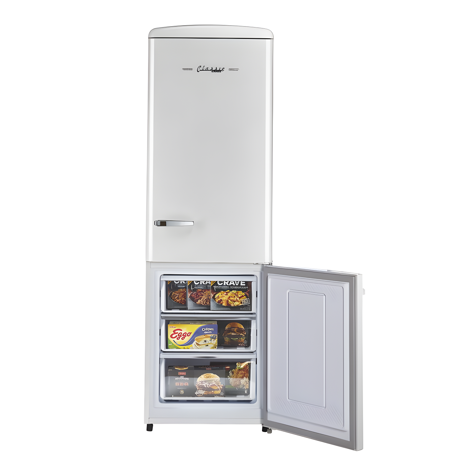 Unique Appliances Classic Retro 23.6" Frost-Free 11.7 cu. ft. Energy Star Certified Bottom Freezer Refrigerator UGP-330L W AC