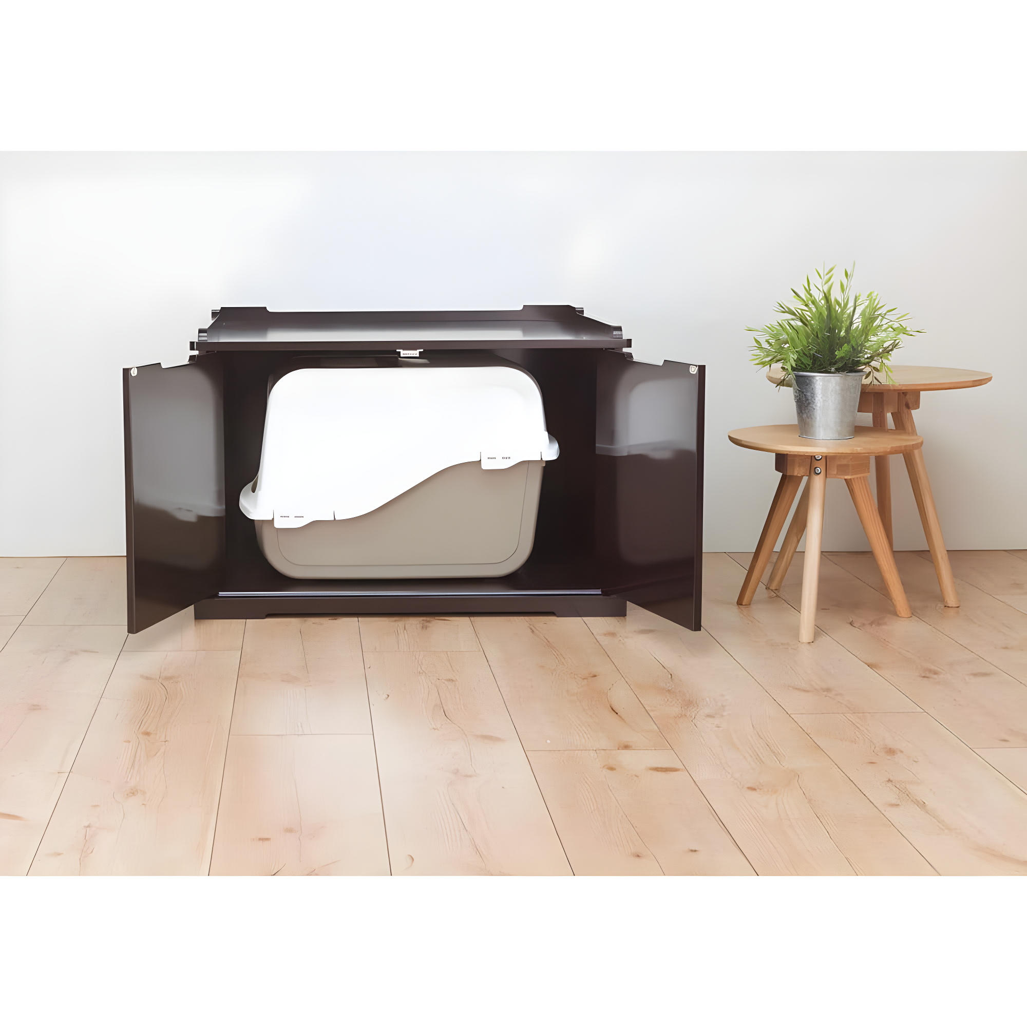 TRIXIE XL Furniture Style Litter Box Enclosure and Pet Home, Hidden Cat Litter Box