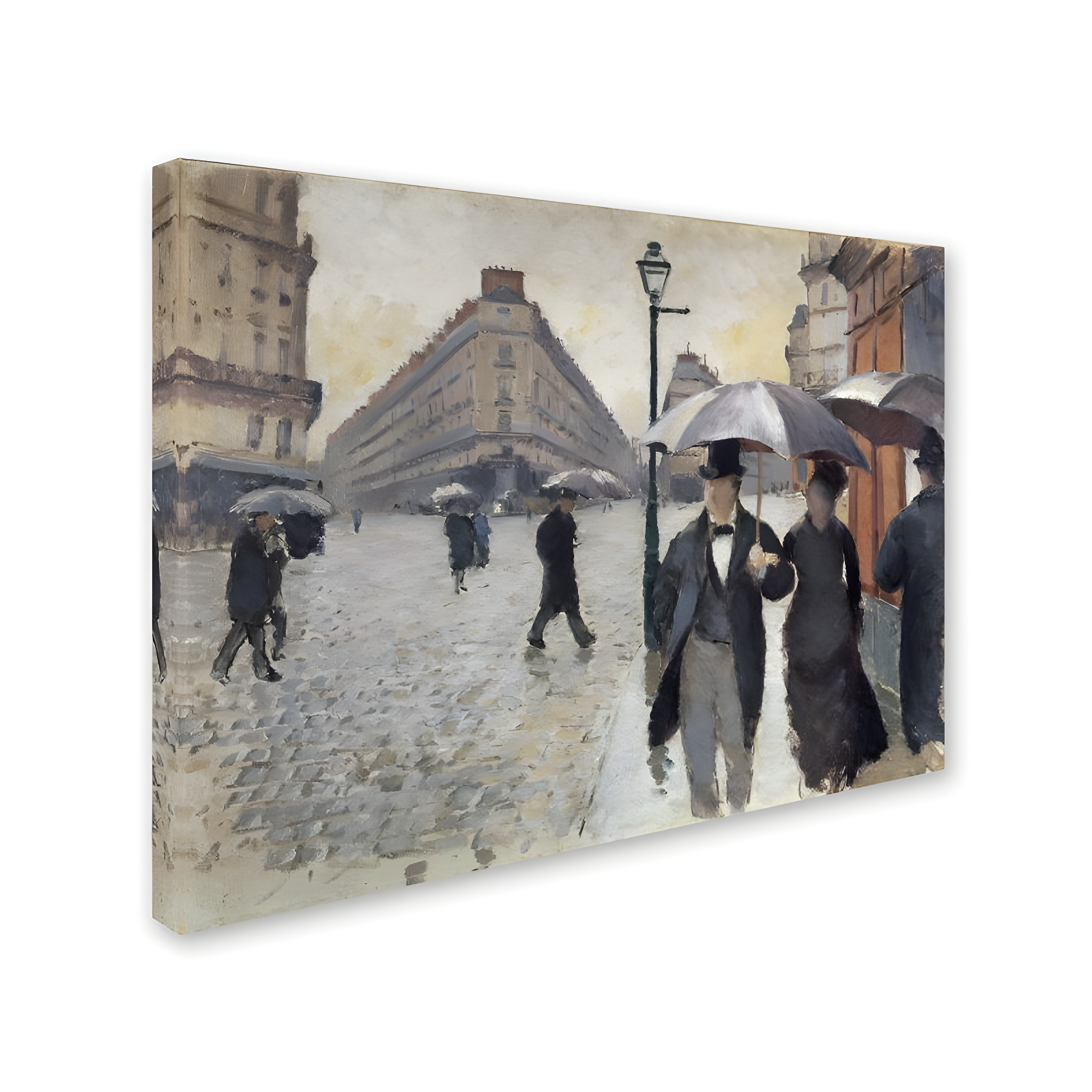 Trademark Fine Art " Rainy Day In Paris " by Gustave Caillebotte