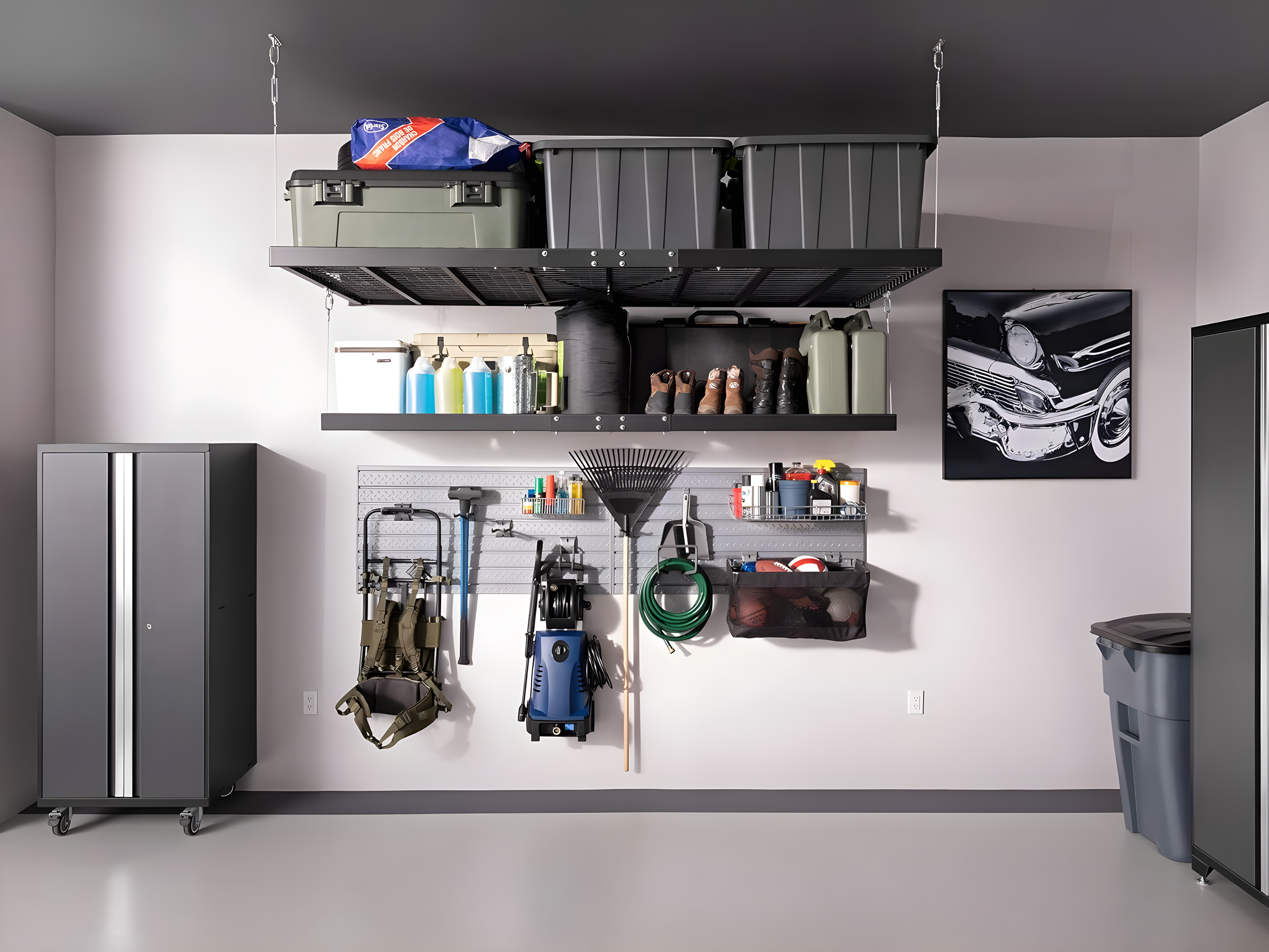 NewAge Products Pro Series 2 ft. x 4 ft. Wall Mounted Steel Shelf