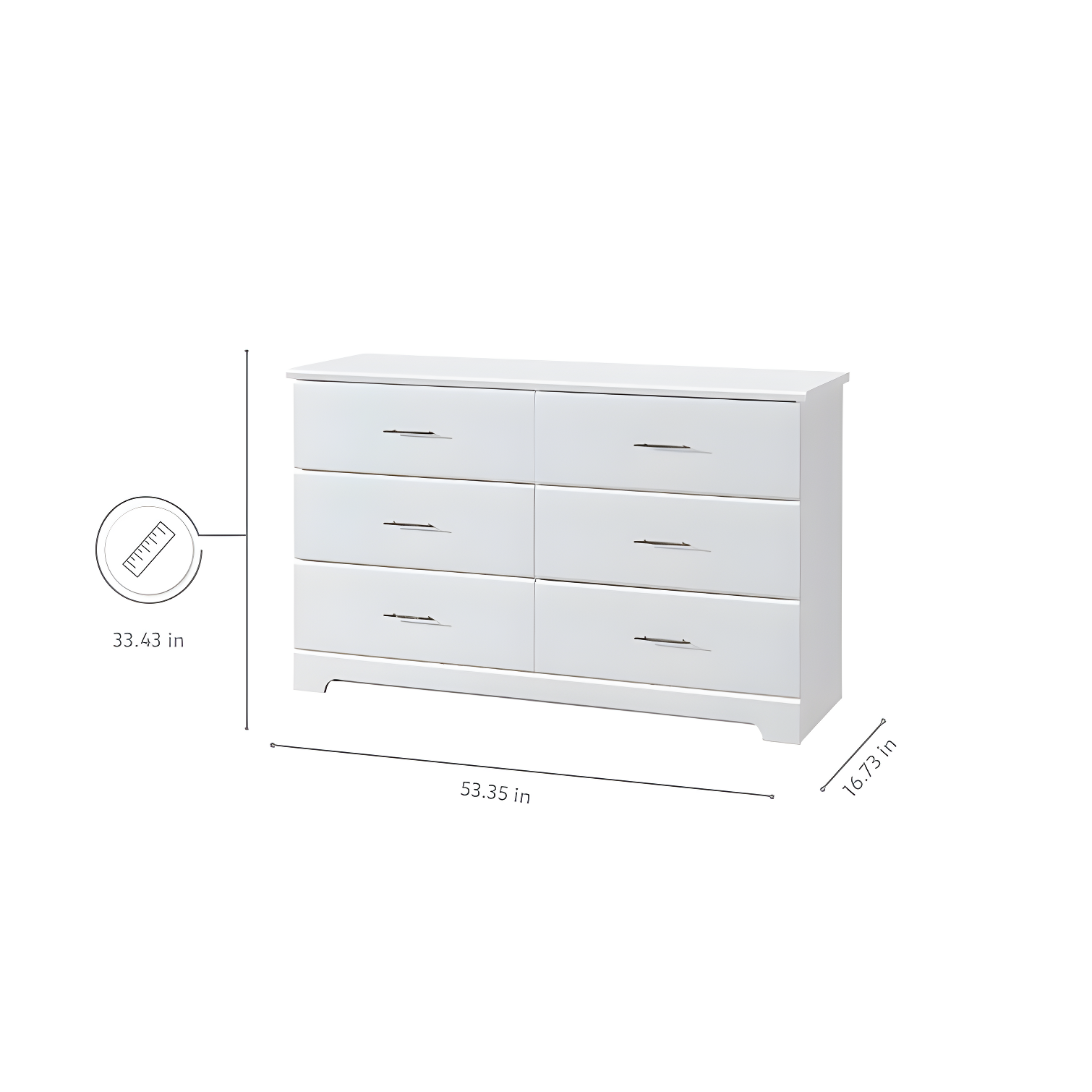 Brookside 6 Drawer Double Dresser