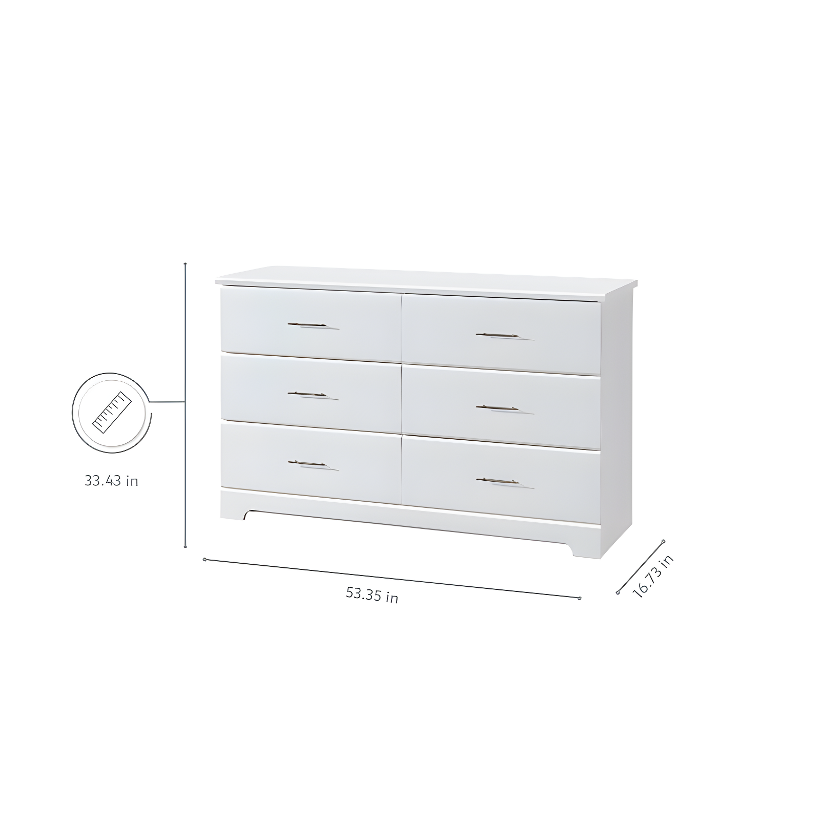 Brookside 6 Drawer Double Dresser
