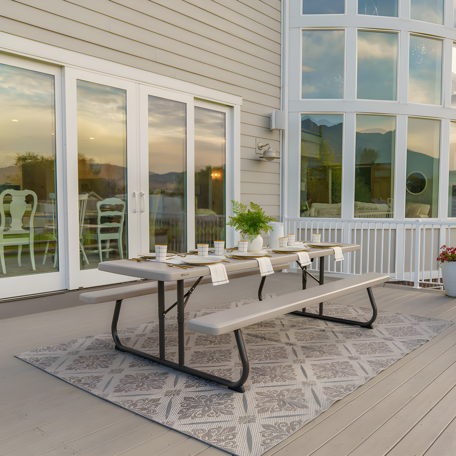 8 - Person Rectangular Outdoor Dining Set