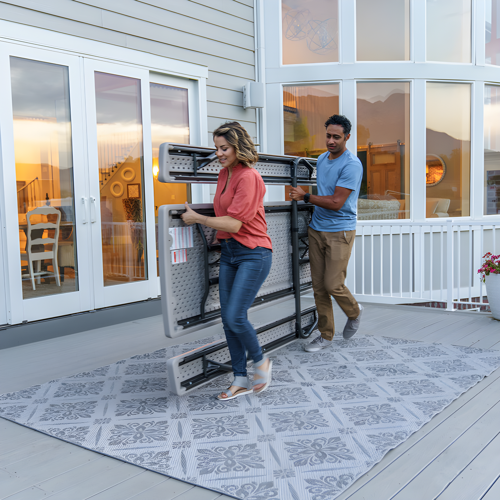 8 - Person Rectangular Outdoor Dining Set