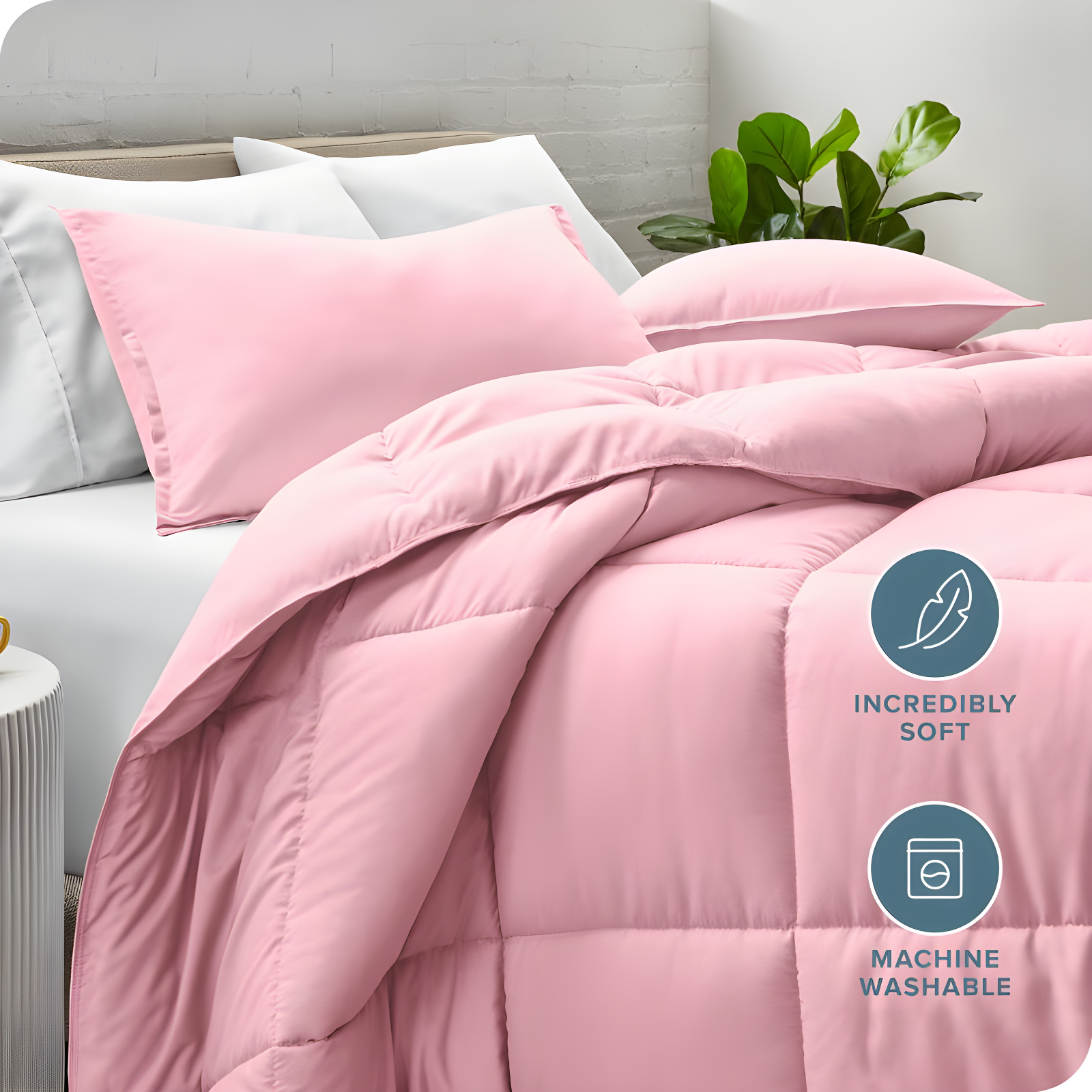 Bare Home Ultra-Soft All Season Comforter Set