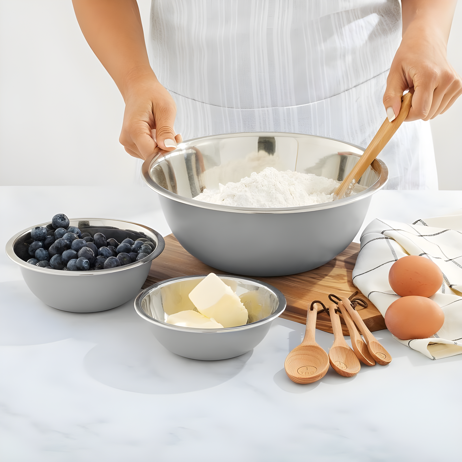 JoyJolt Joyjolt Stainless Steel Mixing Bowl, Set Of 6