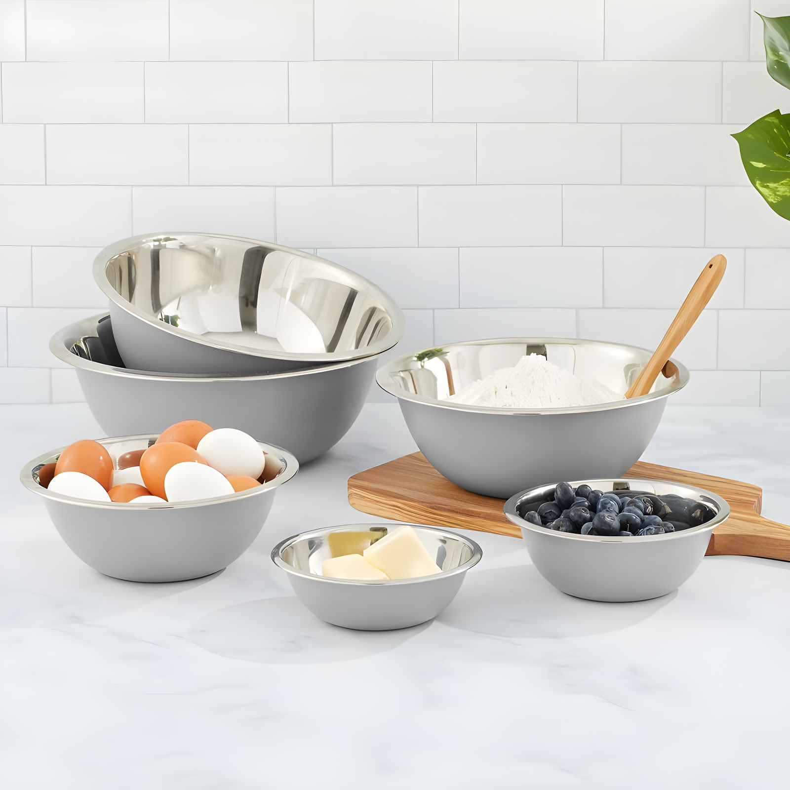 JoyJolt Joyjolt Stainless Steel Mixing Bowl, Set Of 6