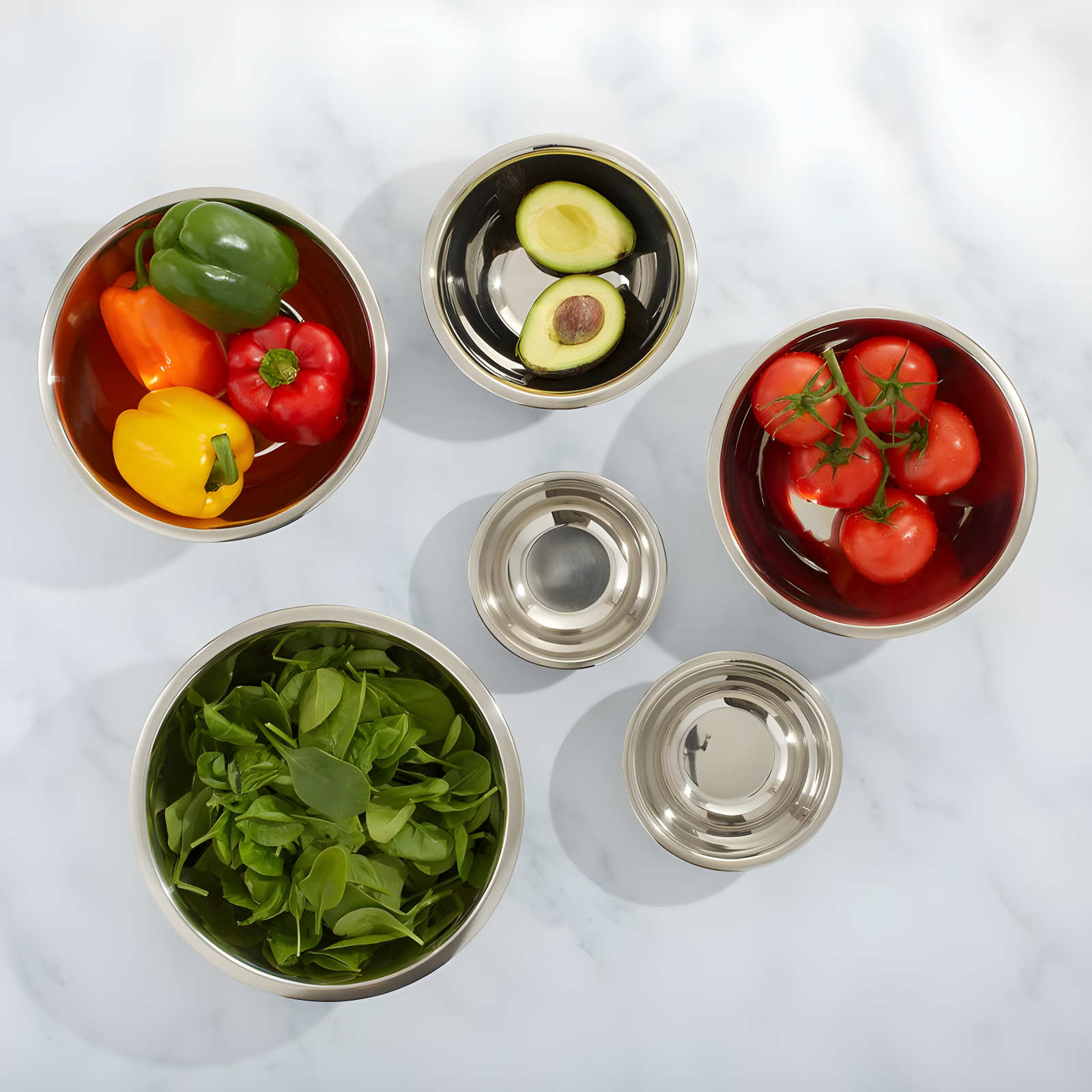 JoyJolt Joyjolt Stainless Steel Mixing Bowl, Set Of 6