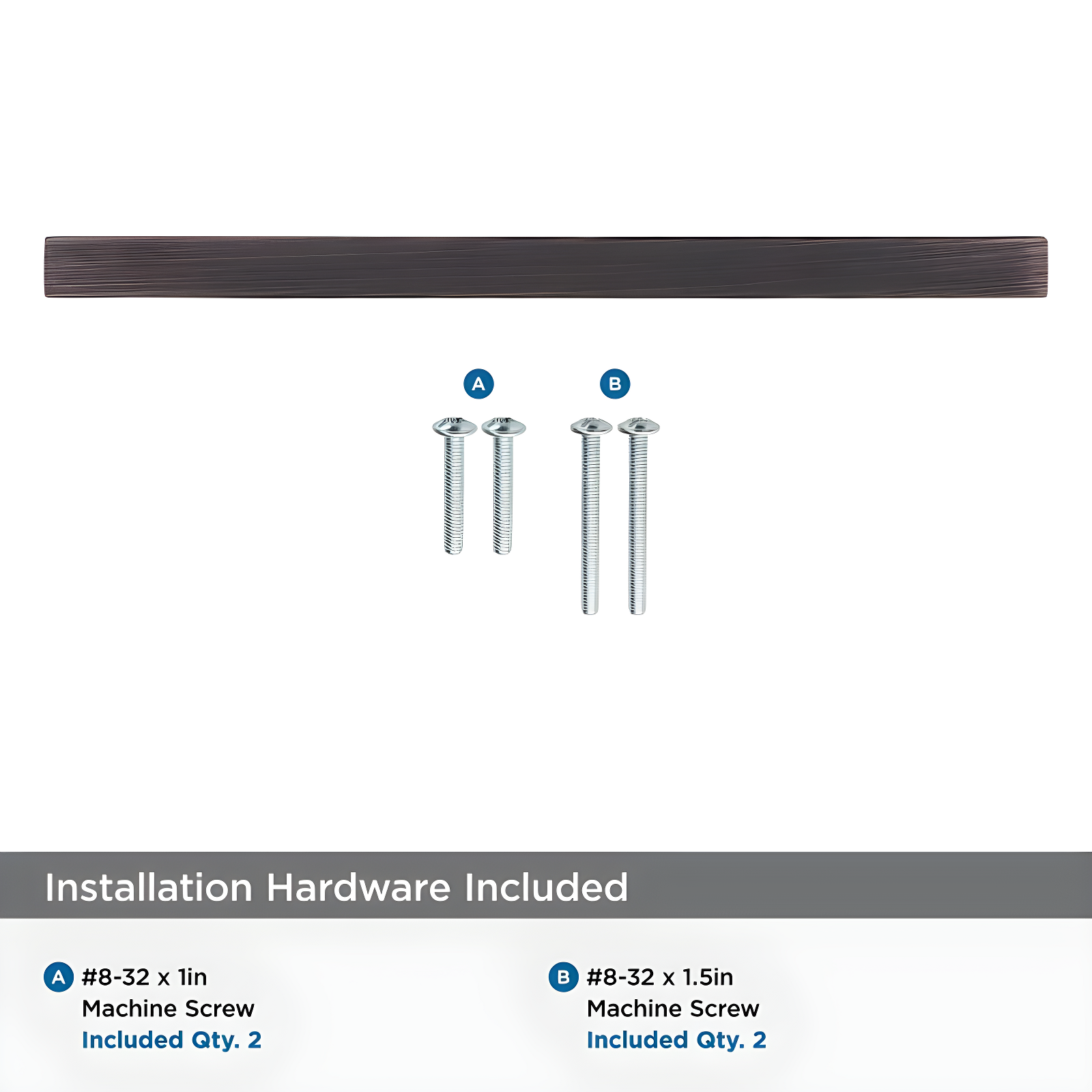 Amerock Monument 6-5/16 inch (160mm) Center-to-Center Oil-Rubbed Bronze Cabinet Pull