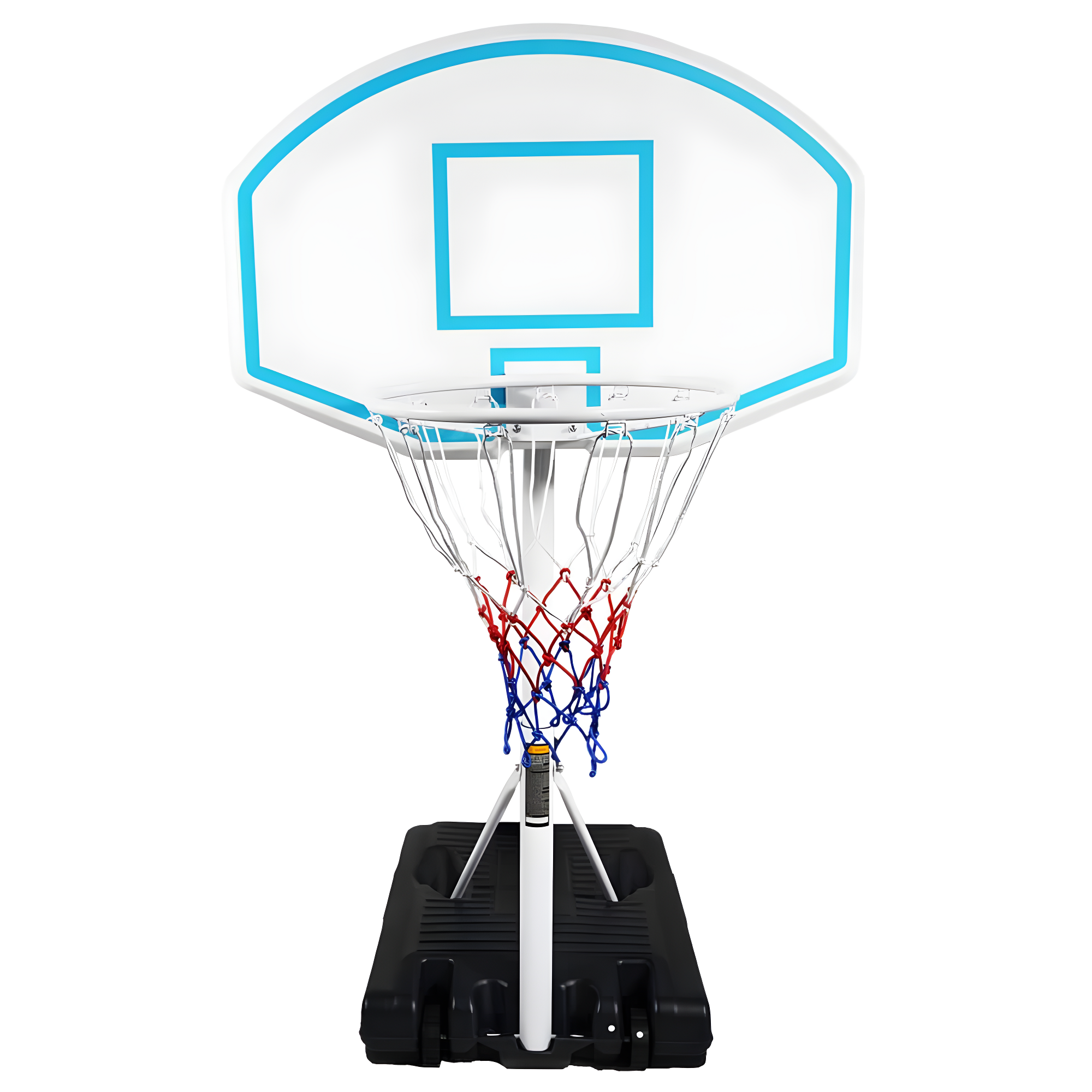 Segmart Pool Basketball Hoop,3.1ft-4.7ft Swimming Pool Basketball Hoop Height Adjustable,Pool Hoops Basketball With 36" Backboard,Blue