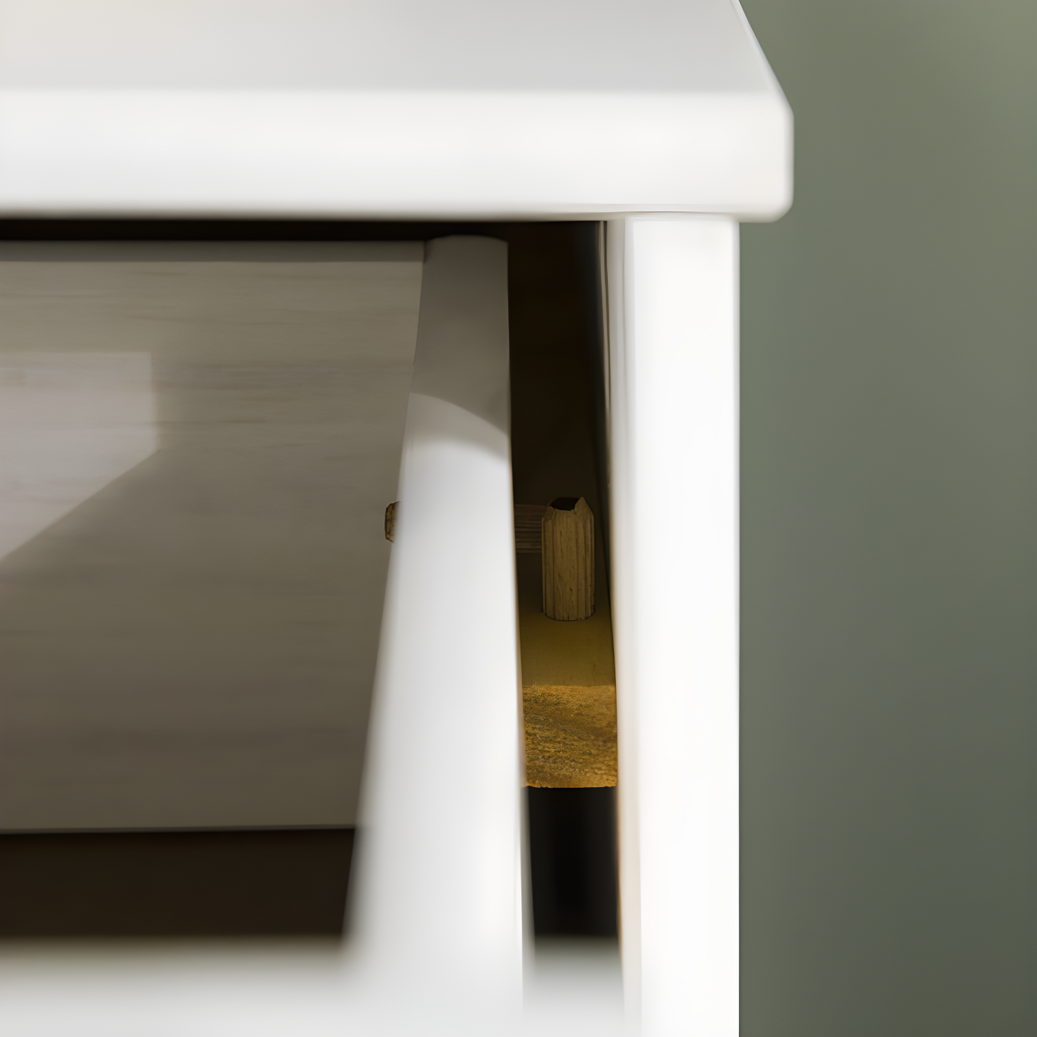 Mags Solid Wood Groove 2-Drawer Nightstand