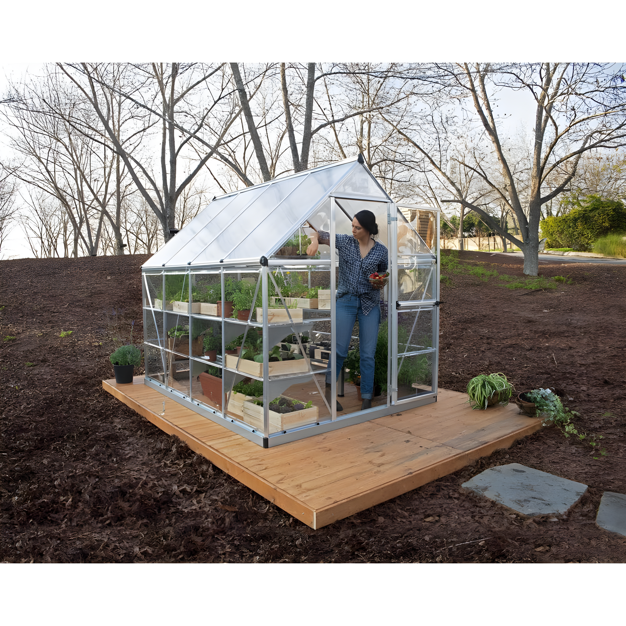 Canopia Palram - Canopia Hybrid Polycarbonate Hobby Greenhouse