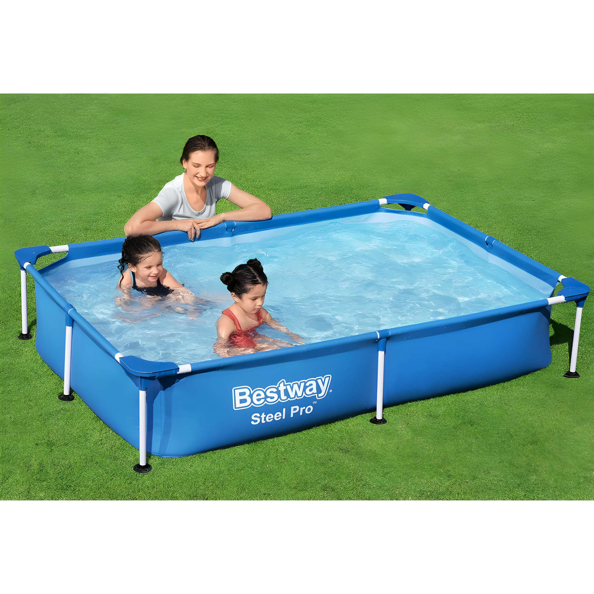 Bestway Bestway Steel Pro Rectangular Above Ground Swimming Pool Set