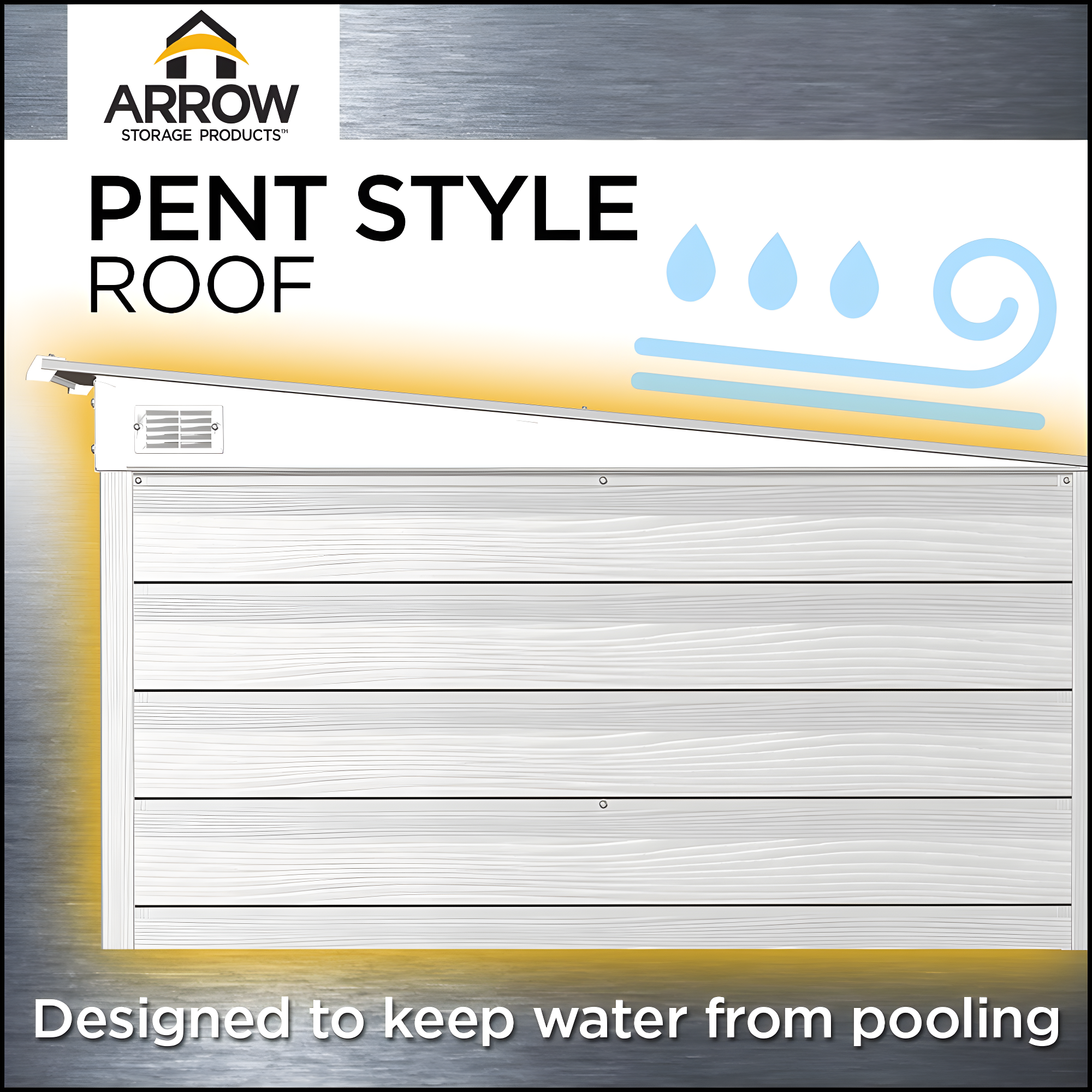 Arrow 6 ft. W x 4 ft. D Steel Horizontal Storage Shed