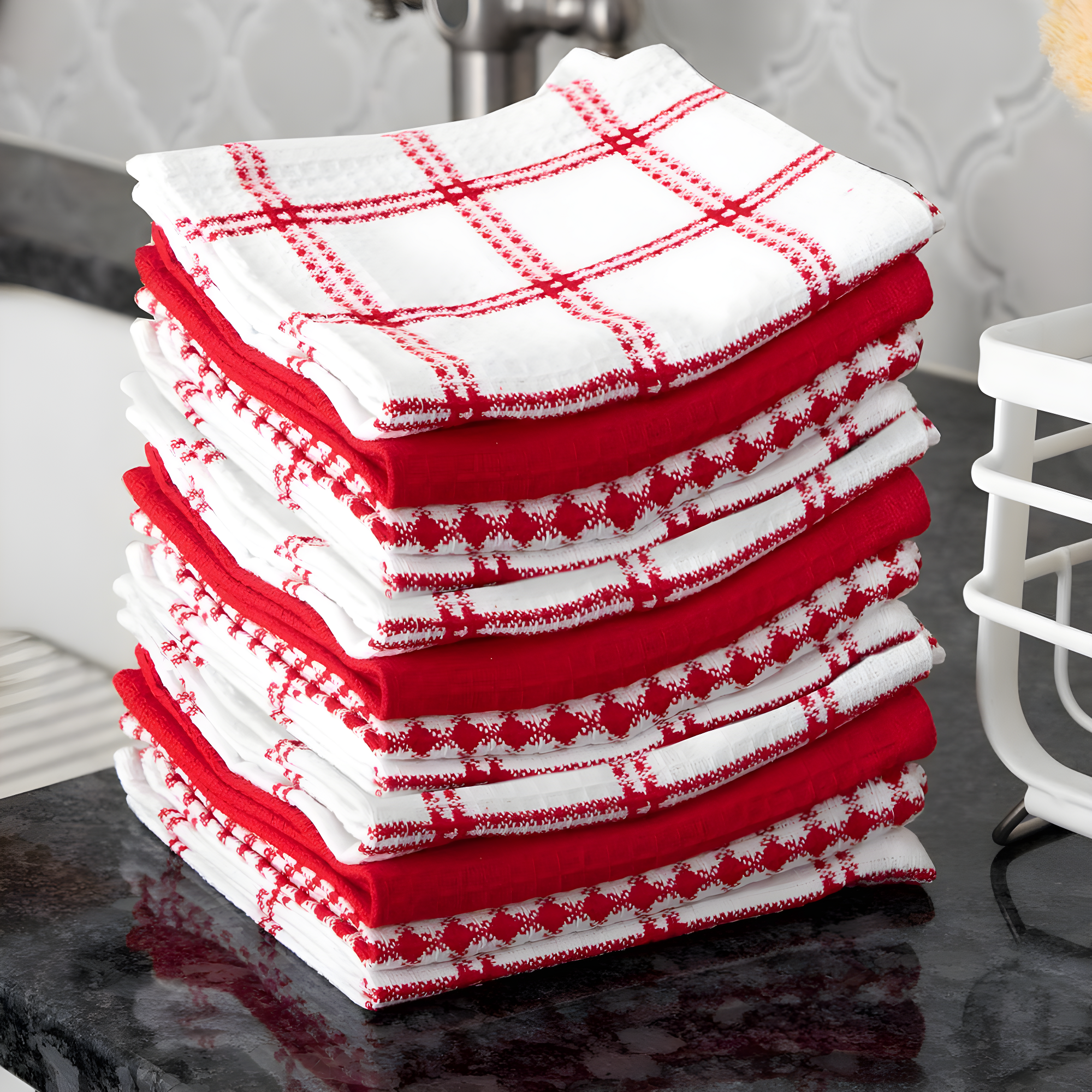 T-fal Flat Waffle Kitchen Dishcloth Set