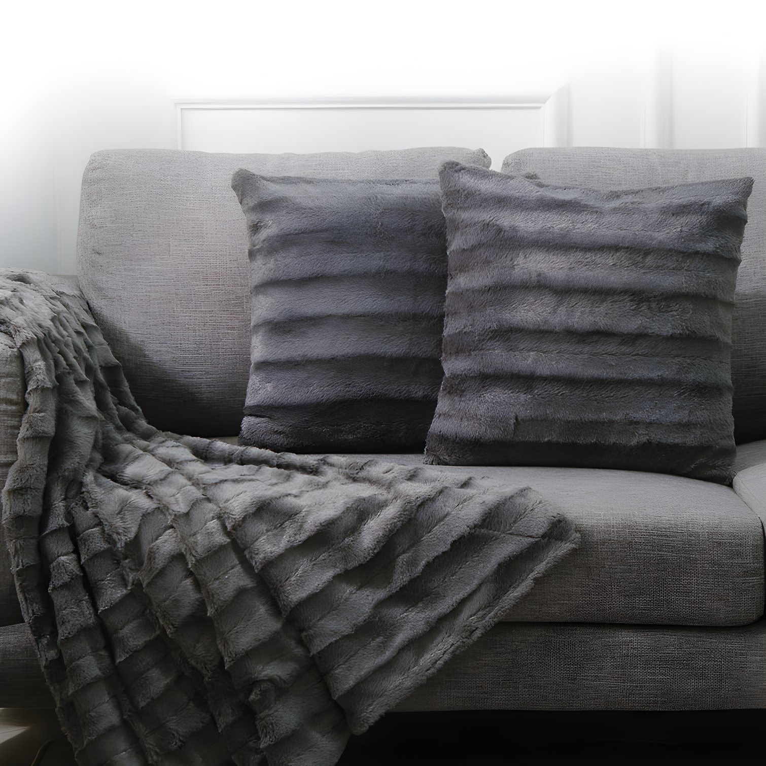 Cheer Collection FRBIN Square Pillow Cover & Insert (Set of 2)