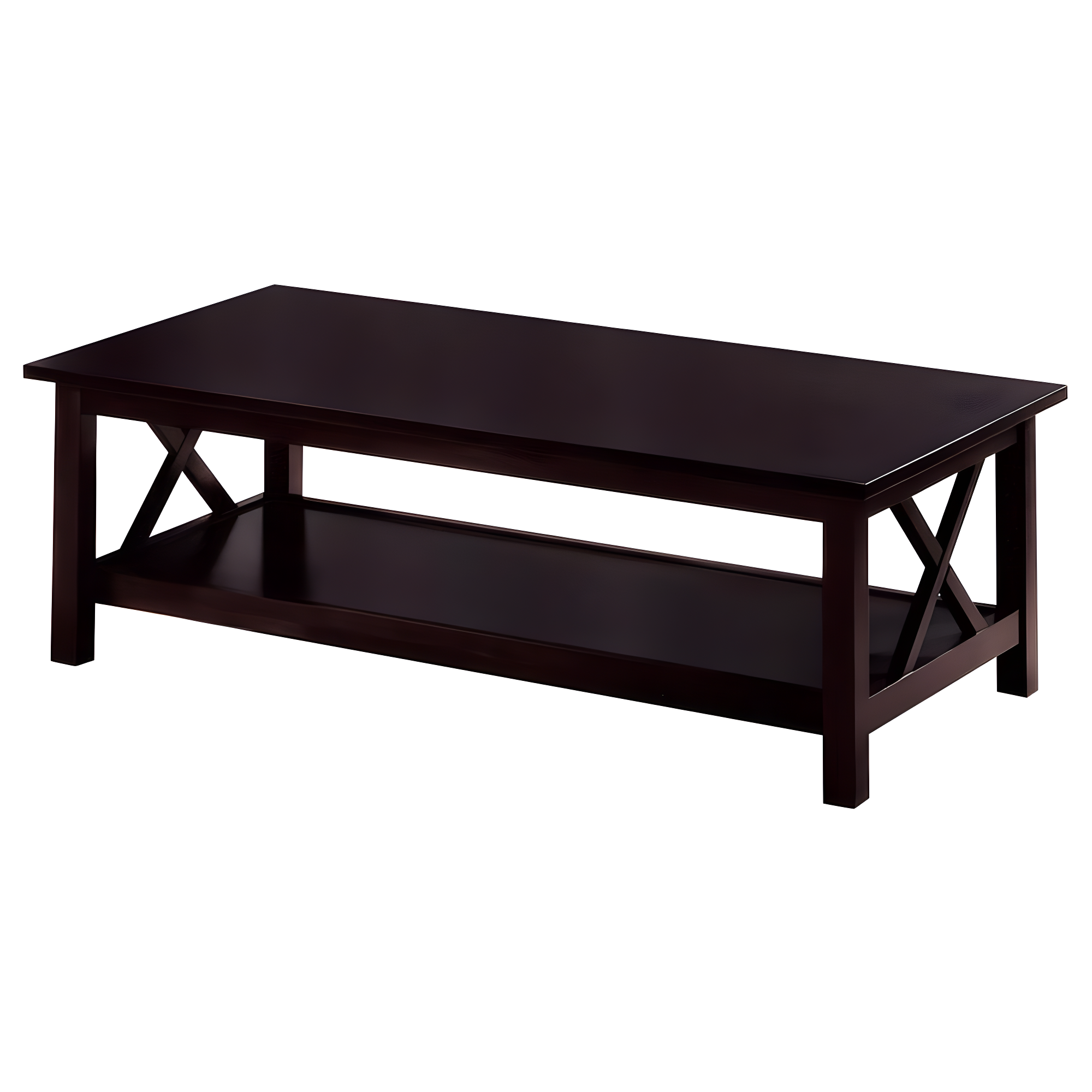 Coaster Rachelle 3-Piece Wood Coffee Table Set in Dark Brown