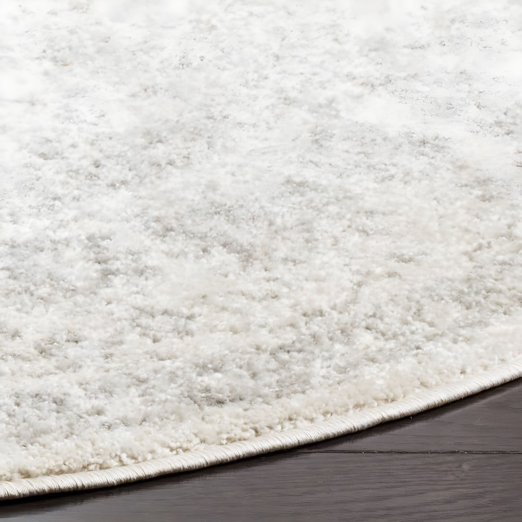 Adirondack ADR109 Machine Made Indoor Area Rug - Ivory/Silver - 8' Round - Safavieh