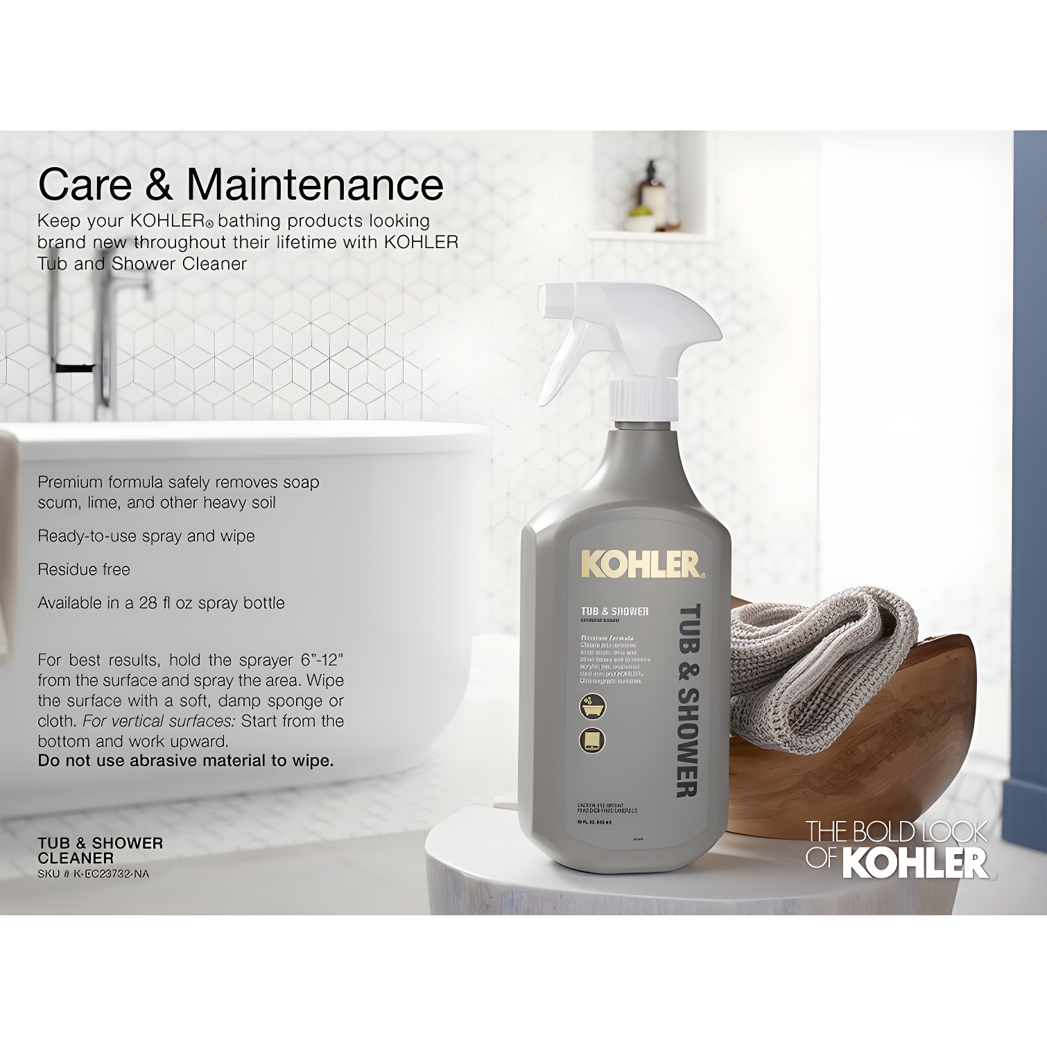 Bellwether® 60" x 30.25" Alcove Soaking Cast Iron Bathtub