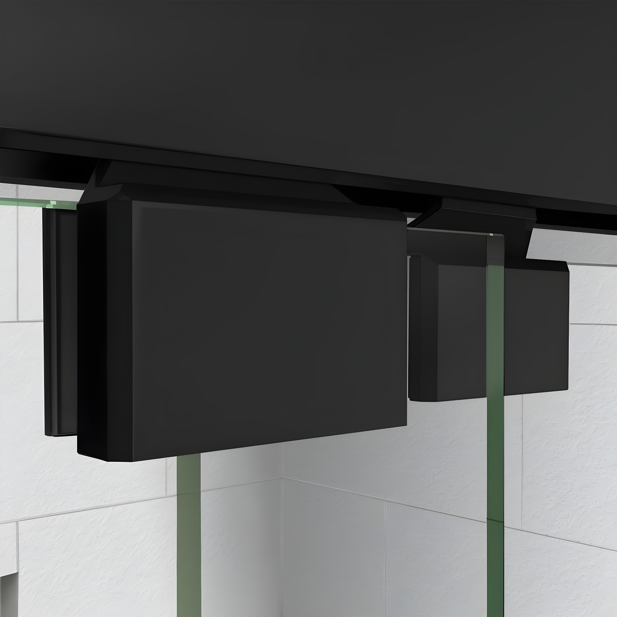 DreamLine Encore 44-48 in. W x 76 in. H Semi-Frameless Bypass Shower Door in Satin Black